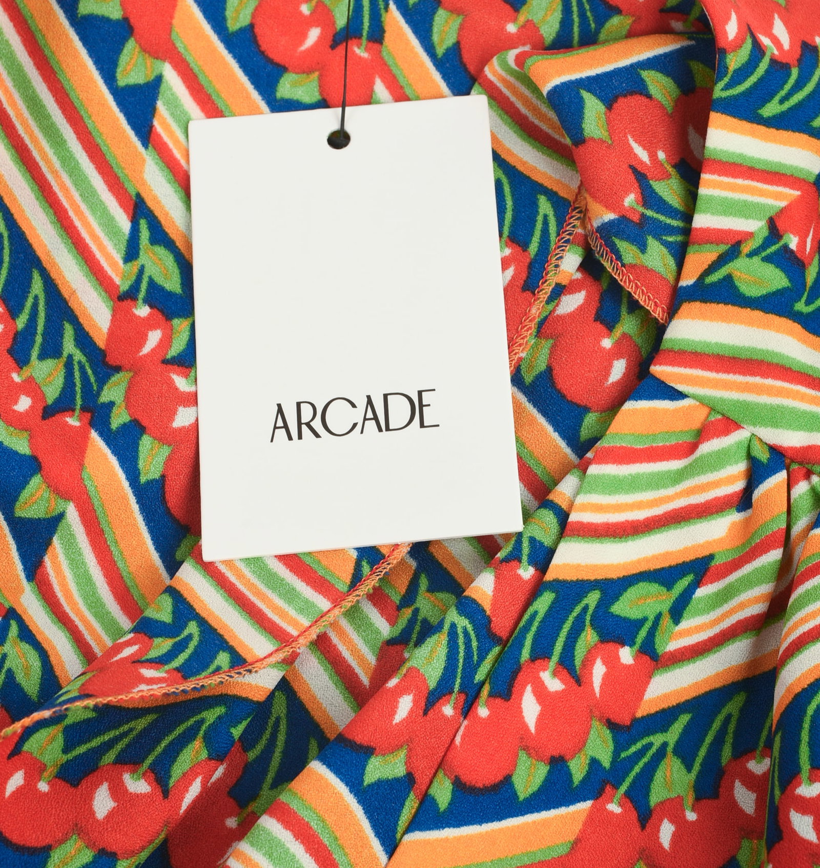 Cherry Printed Wrap Top. - 6