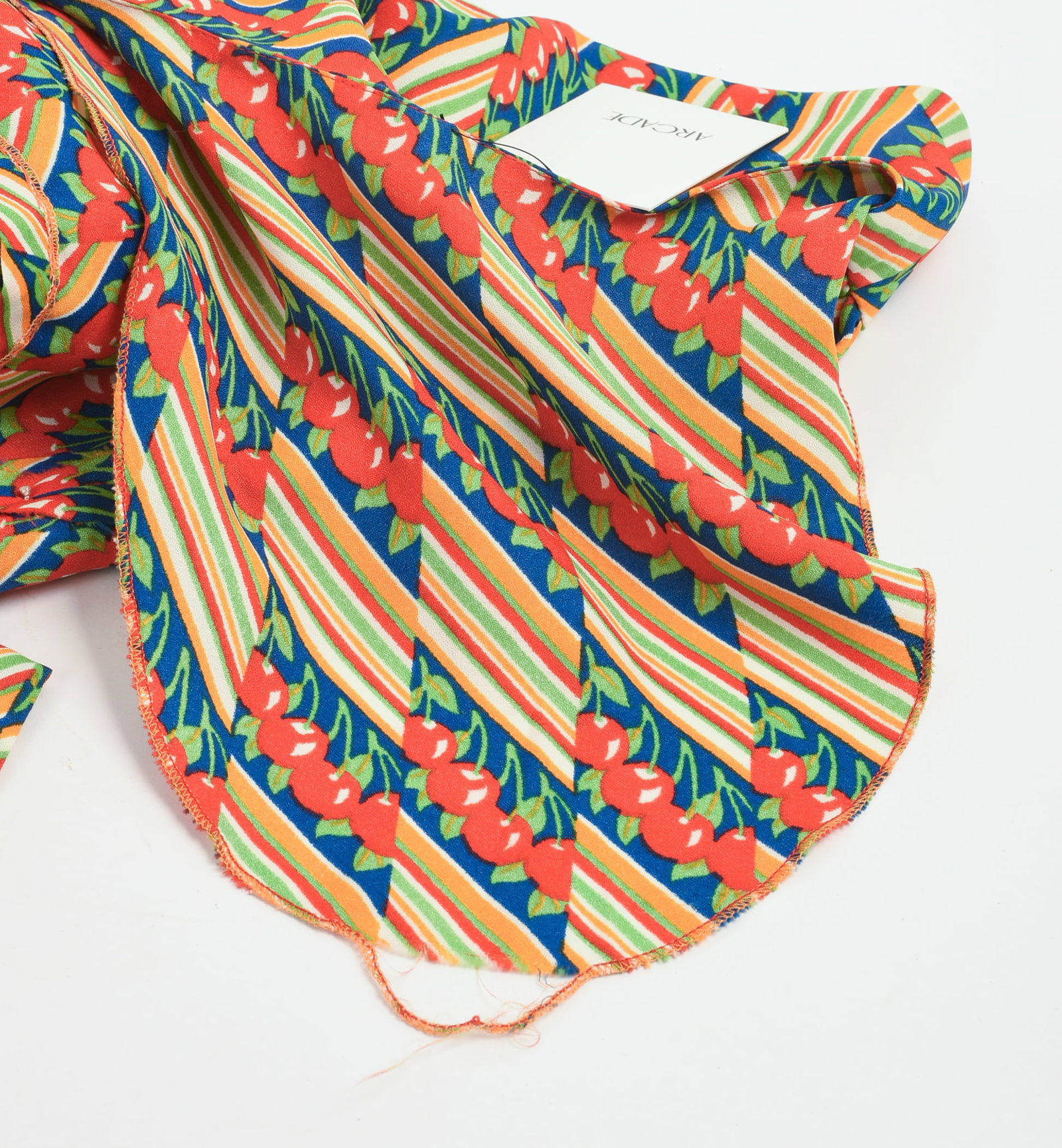 Cherry Printed Wrap Top. - 9