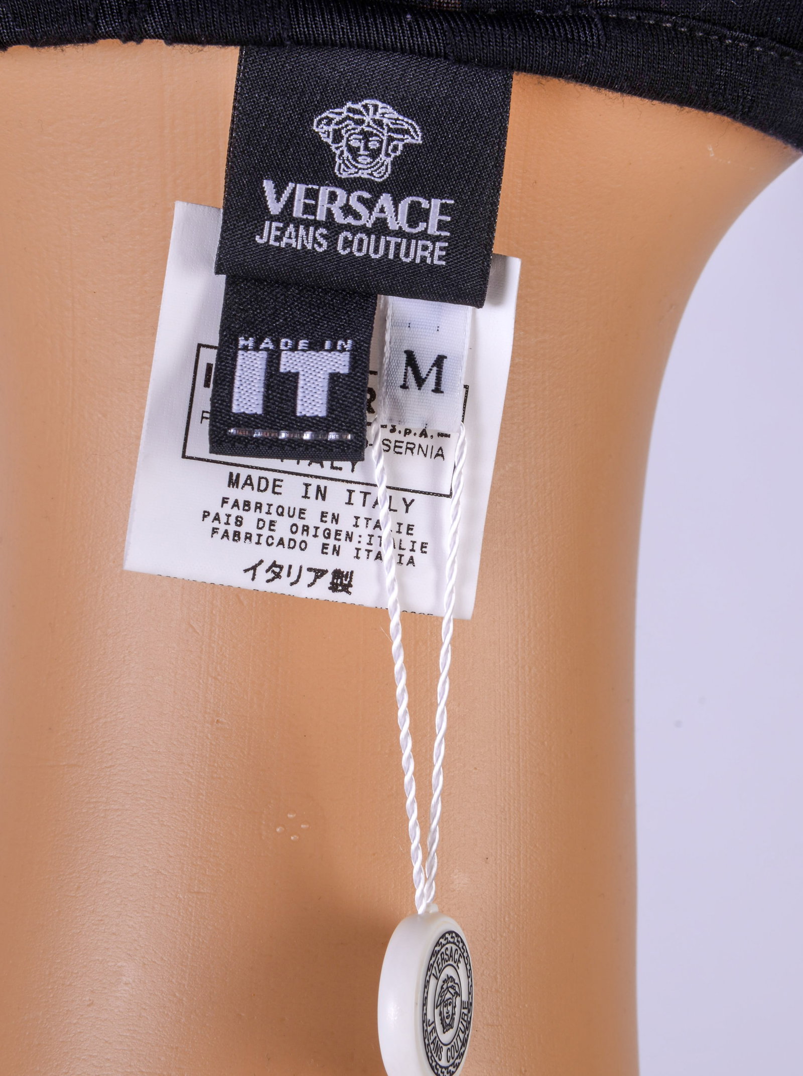 Versace Logo Tee, Size M. - 4