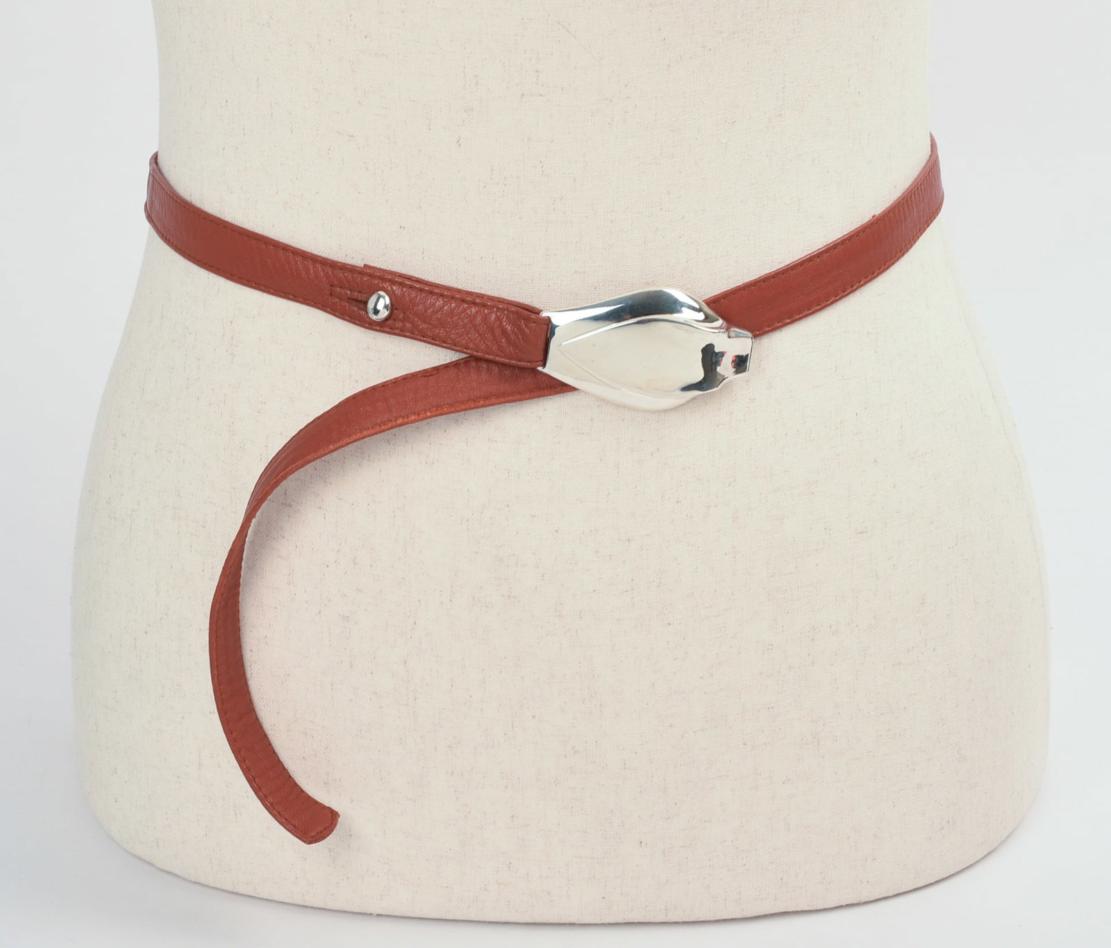 Elsa Peretti Belt Buckle and Leather Belt. (1 of 7)