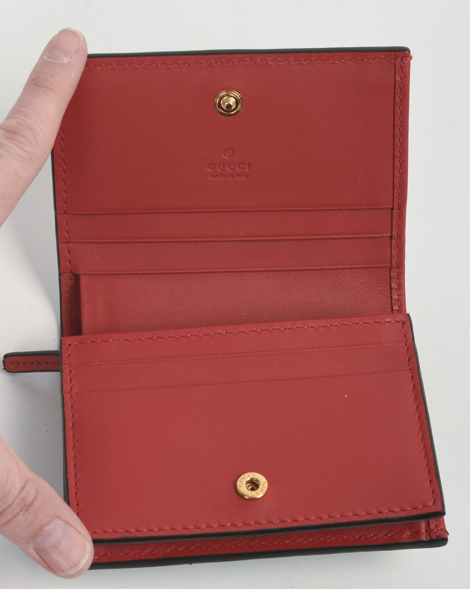 Gucci Leather Wallet with Cat. - 3