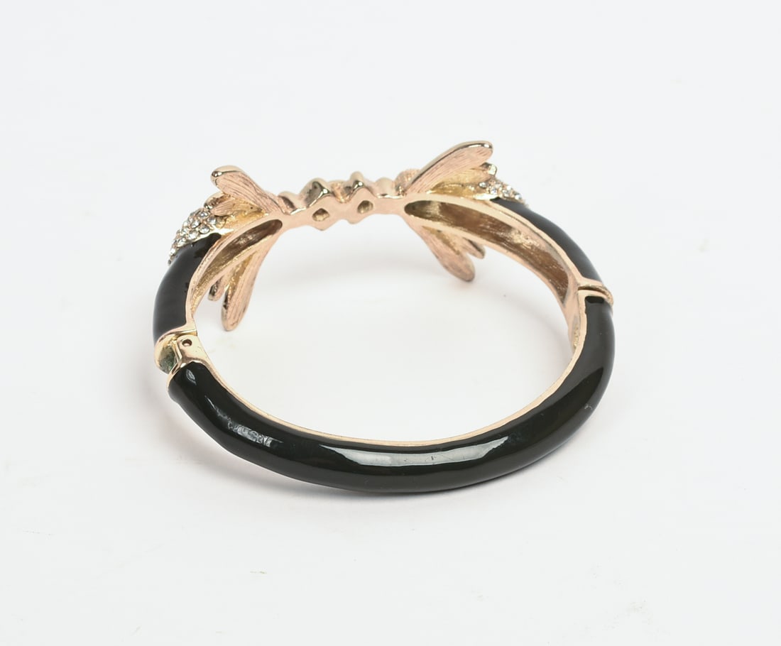 Rhinestone Bumblebee Bangle Bracelet. - 2