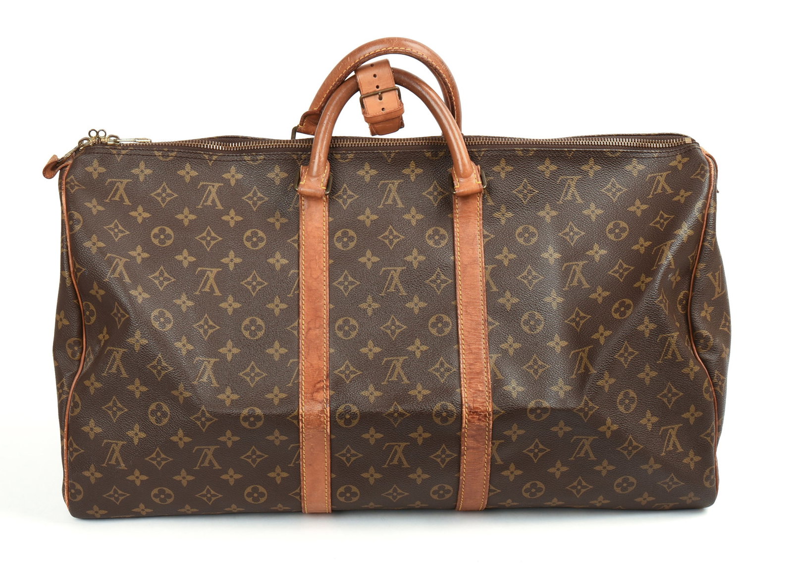 Louis Vuitton Travel Bag.: 21 x 10 x 10 inches. Some minor wear.