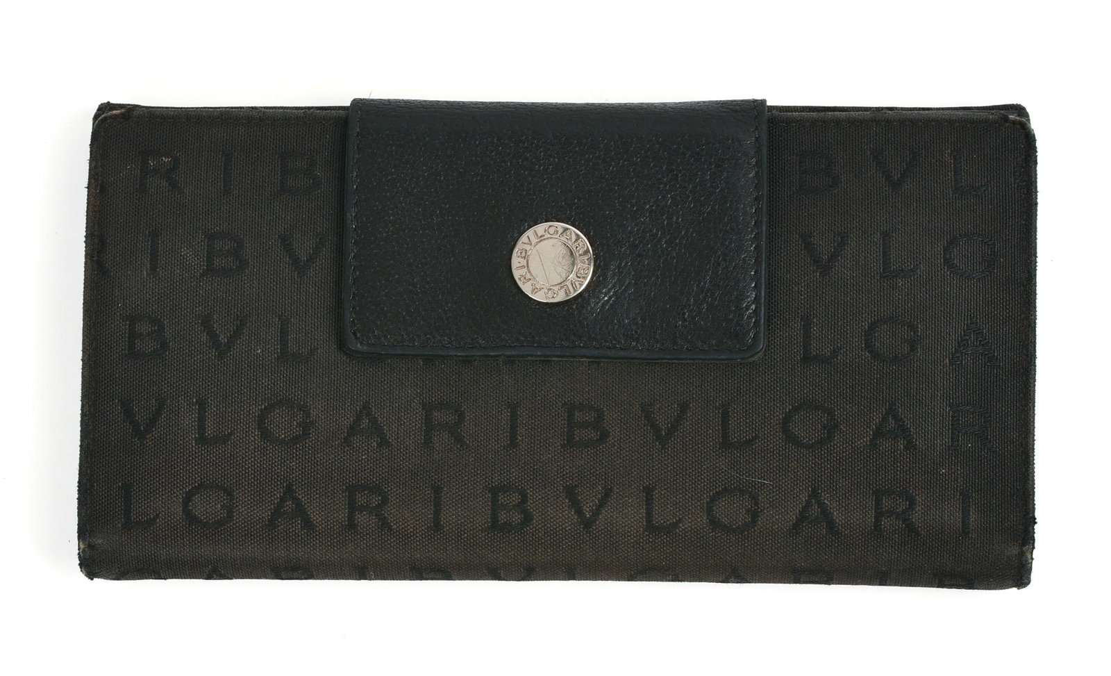 Bulgari Black Monogram Canvas Wallet. (1 of 5)