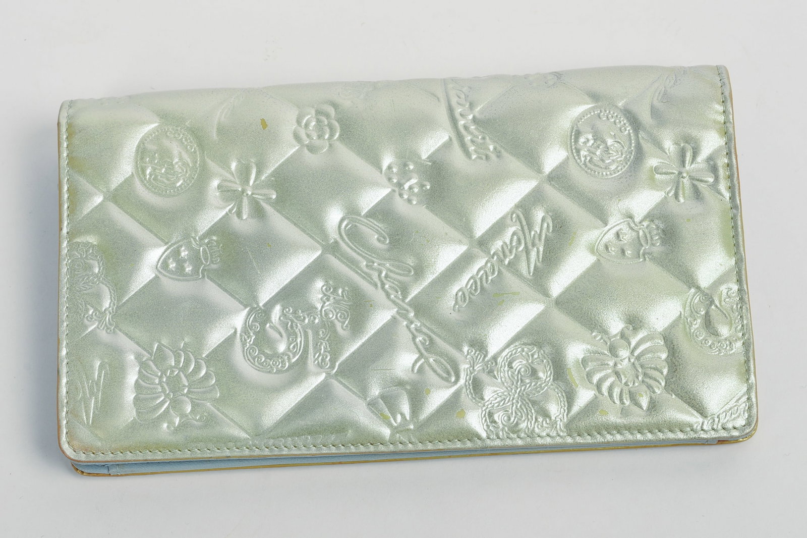Chanel Silver Embossed Wallet. - 3