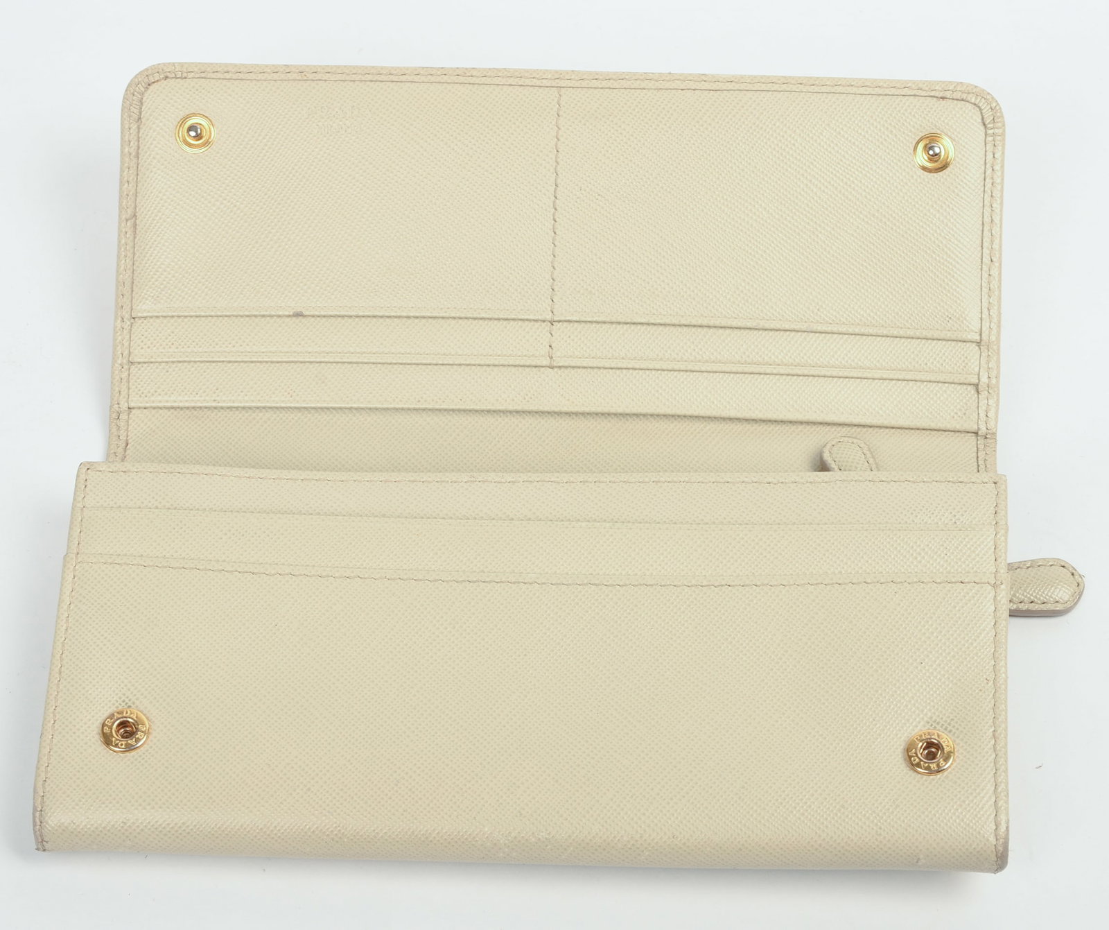 Prada Double Snap Wallet. - 2