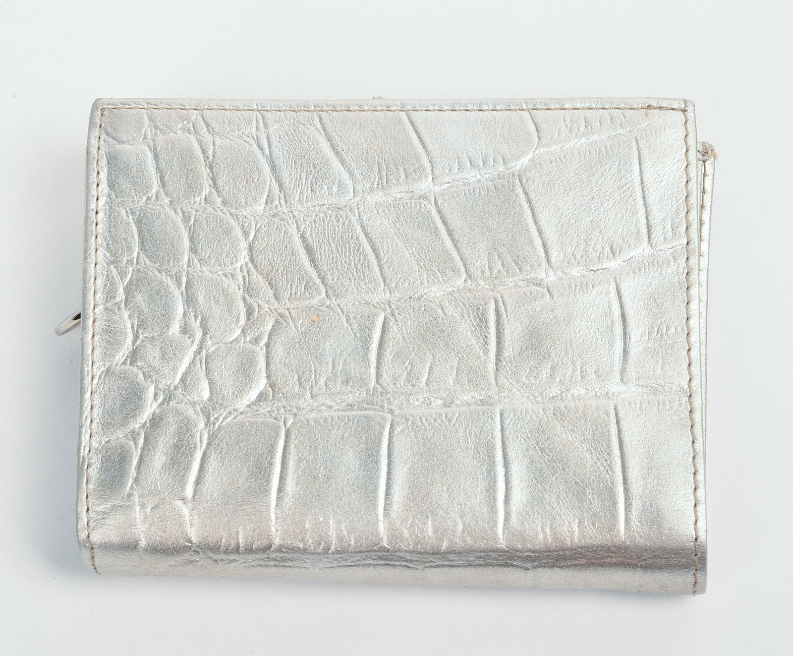 Furla Silver Crocodile Wallet. - 2