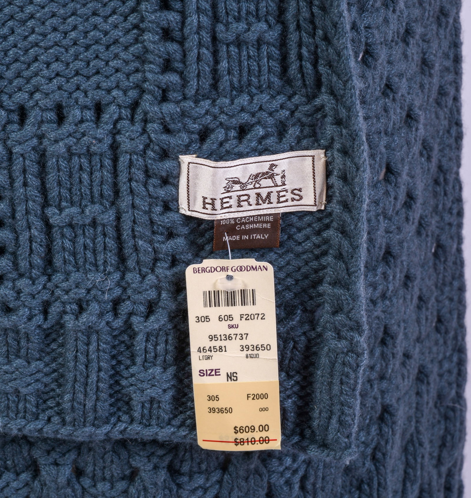 Hermes Cashmere Scarf. - 4