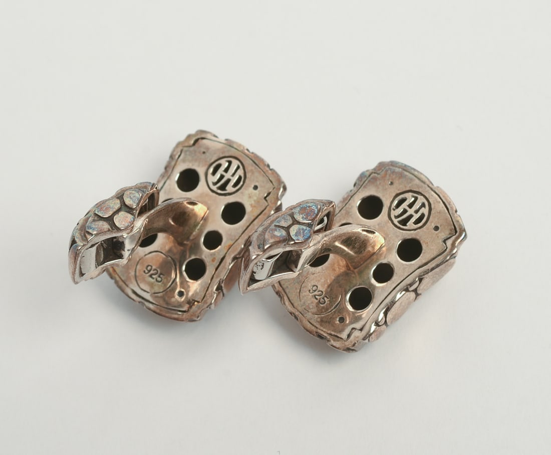 John Hardy Sterling Silver Cufflinks. - 2