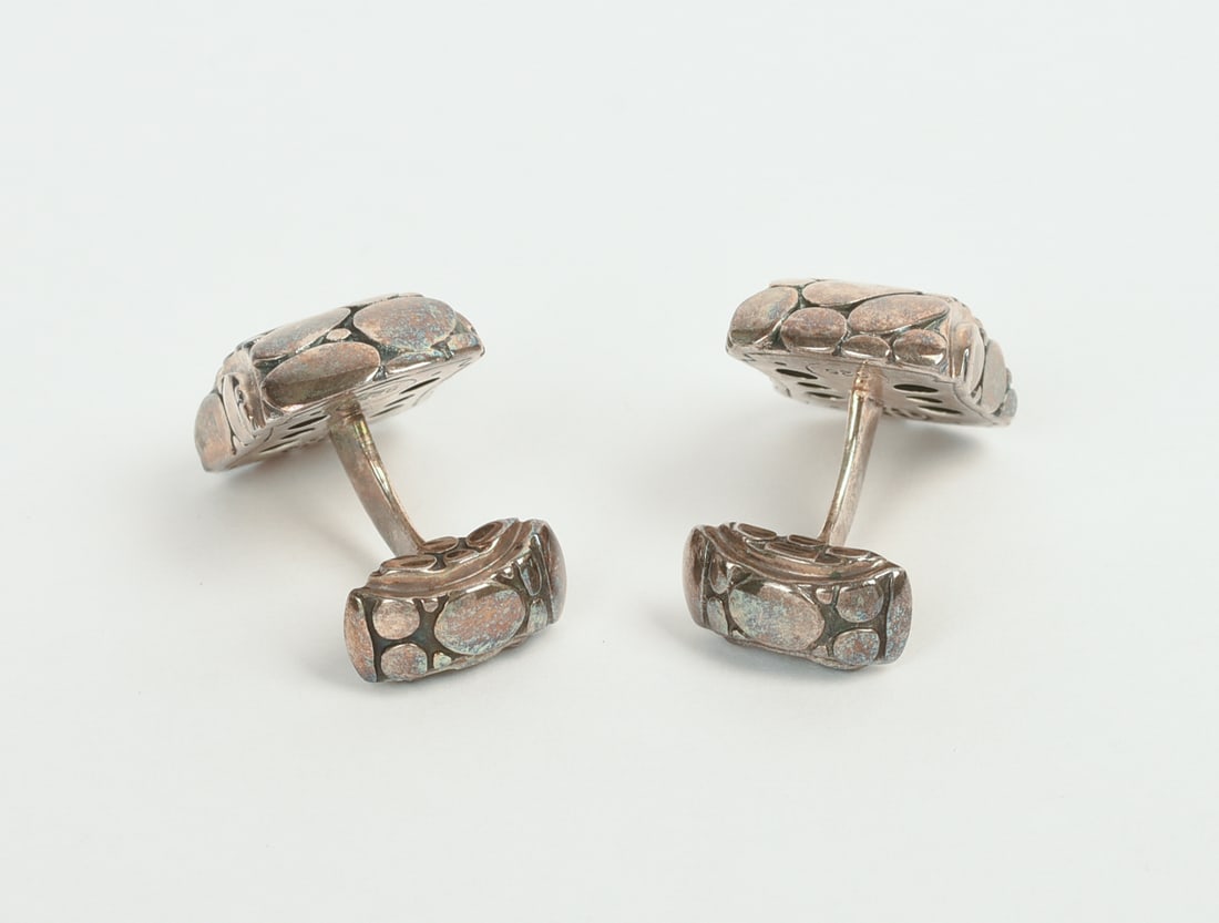 John Hardy Sterling Silver Cufflinks. - 3