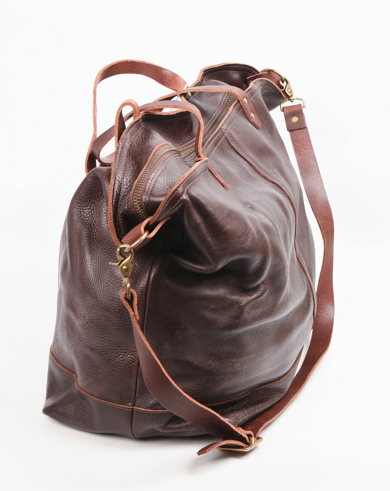 TM1985 Large Leather Tote Bag. - 5