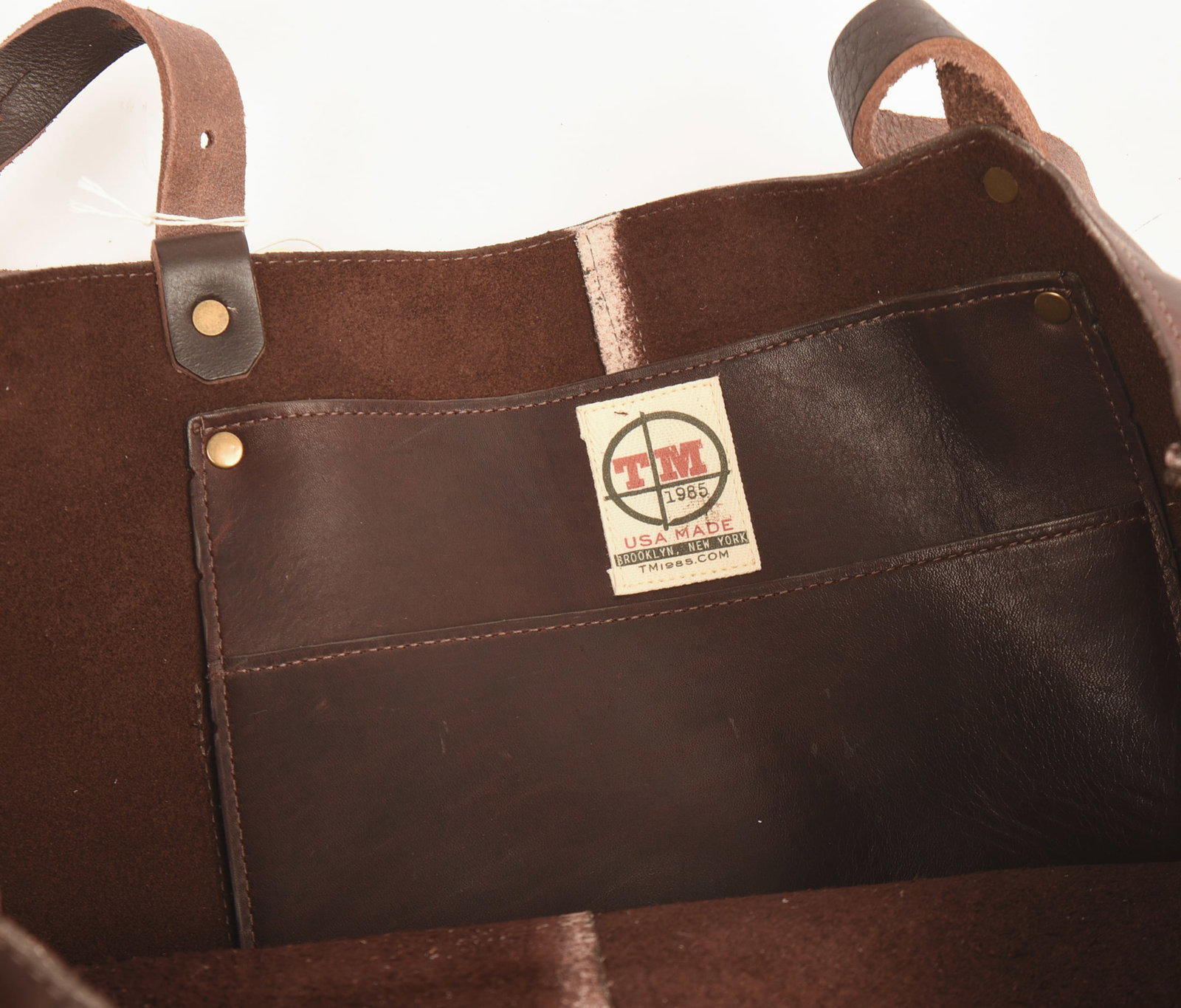 TM1985 Leather Tote Bag. - 6