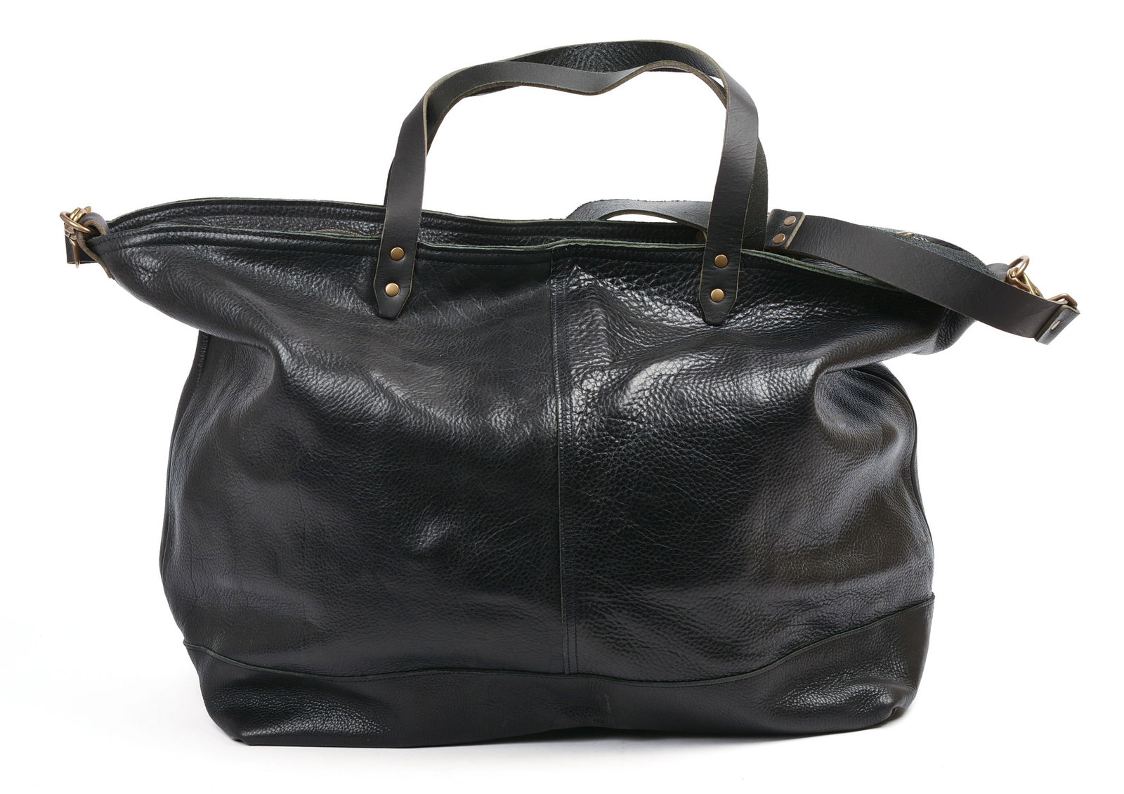 TM1985 Large Leather Tote Bag. - 2