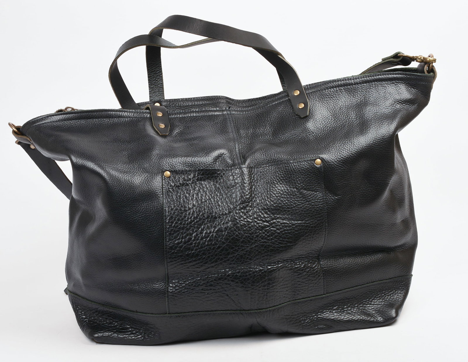 TM1985 Large Leather Tote Bag. - 4