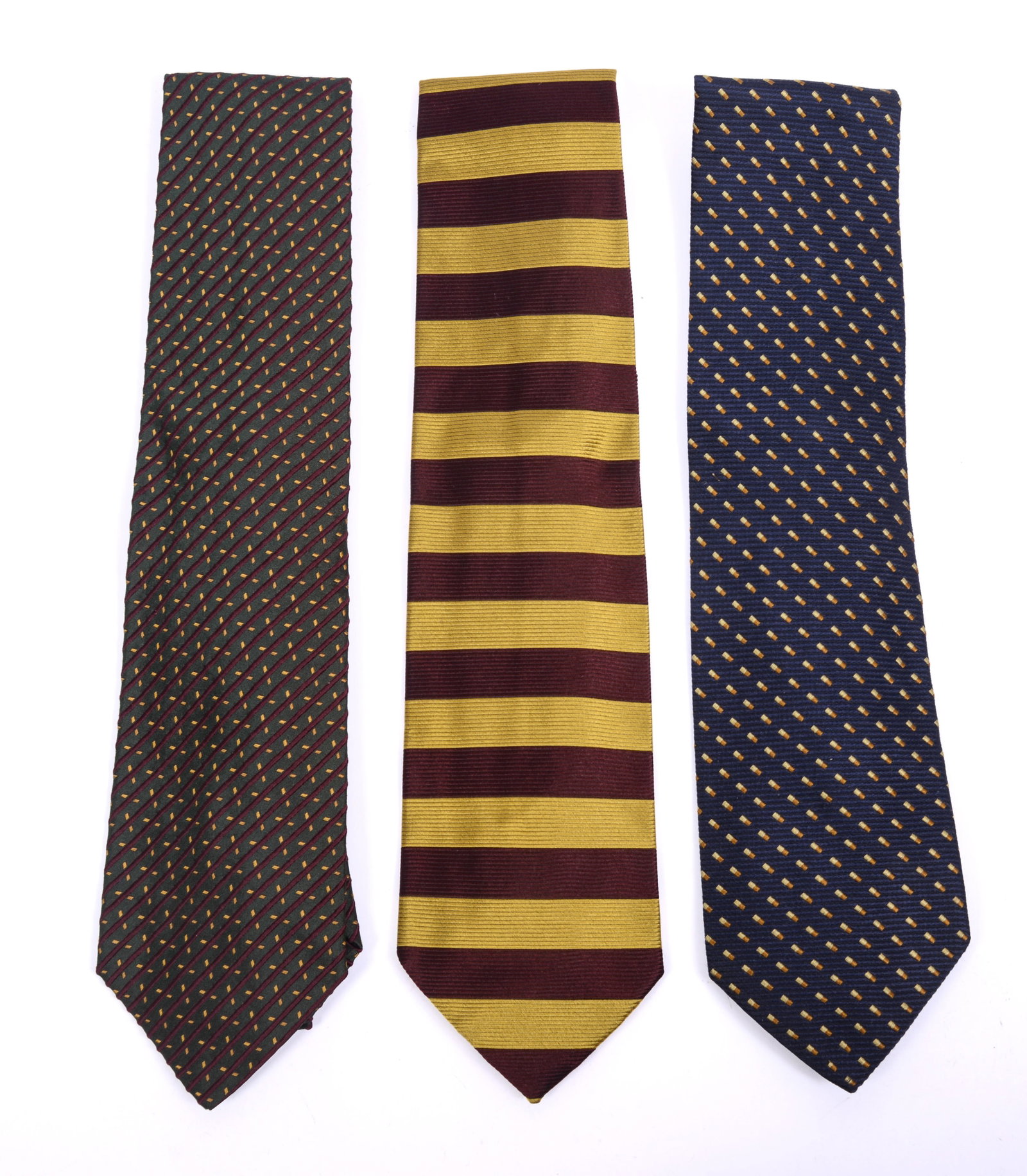 Three Luciano Barbera Silk Neckties.: Excellent condition.