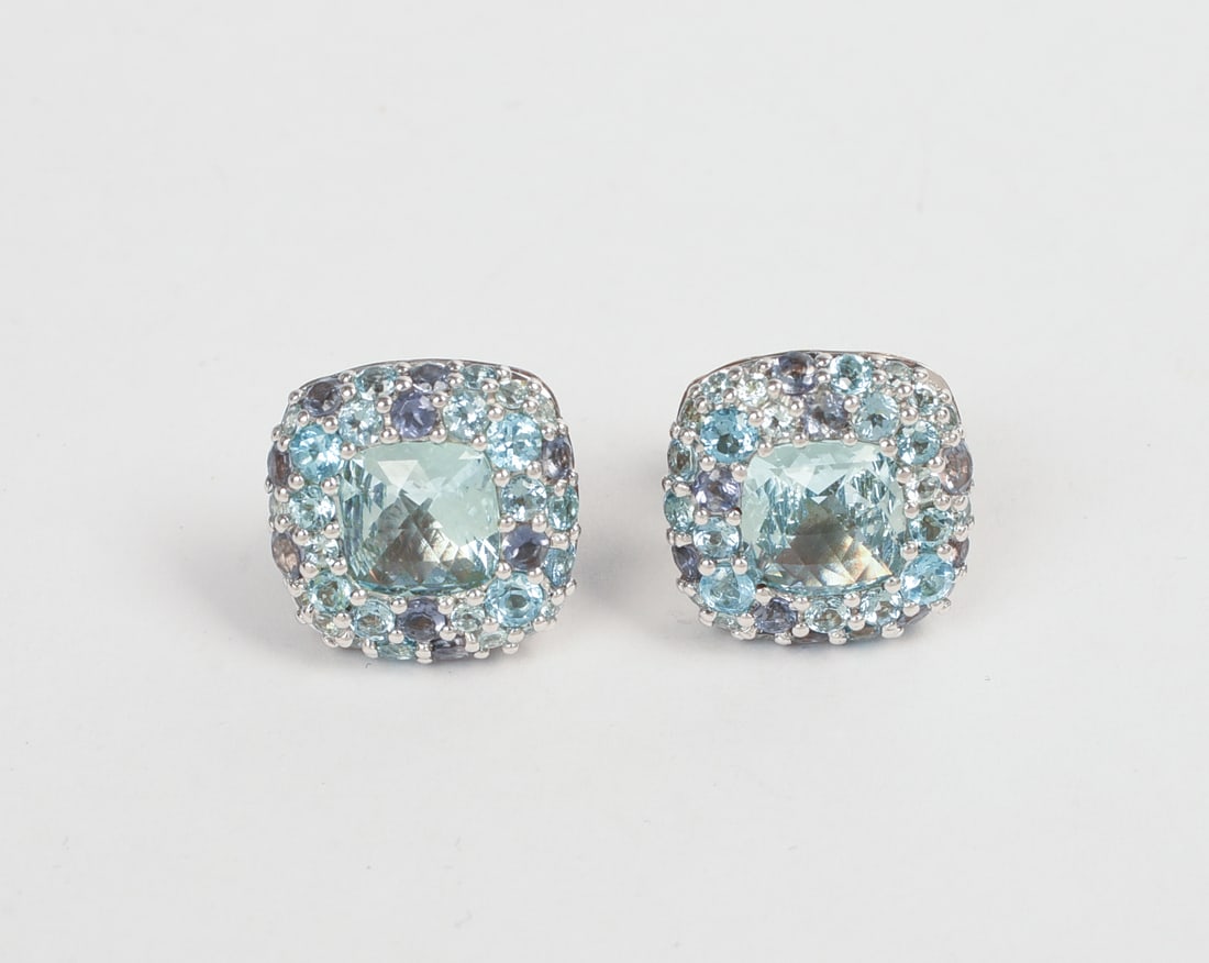 John Hardy Sterling and CZ Earrings. (1 of 3)