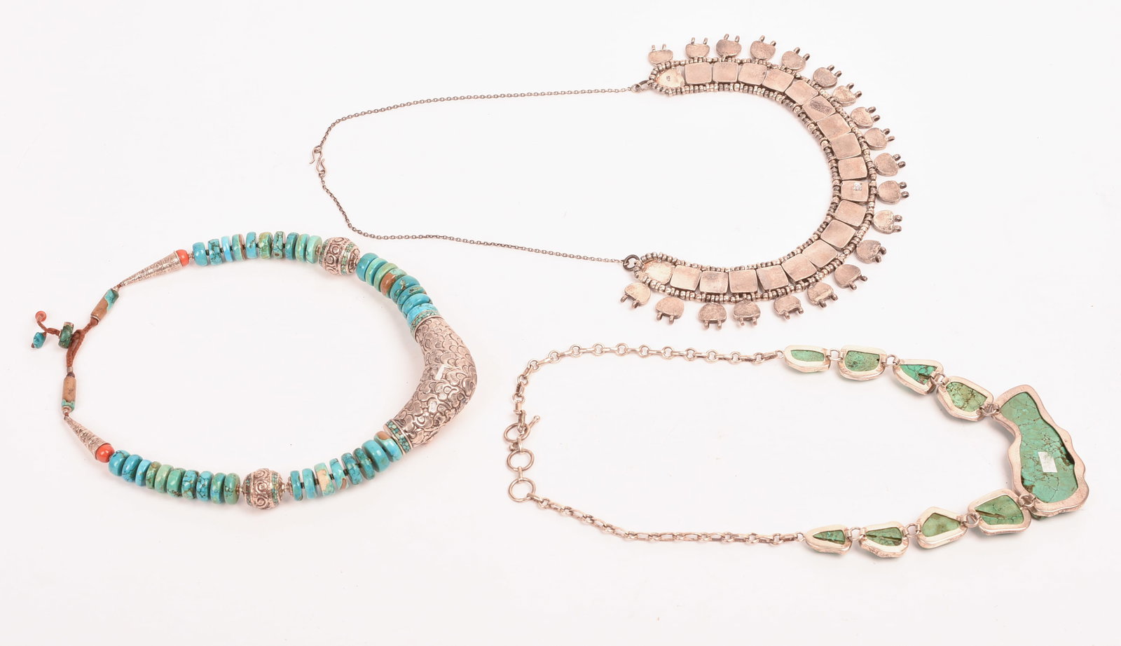 Three Turquoise Necklaces. - 5
