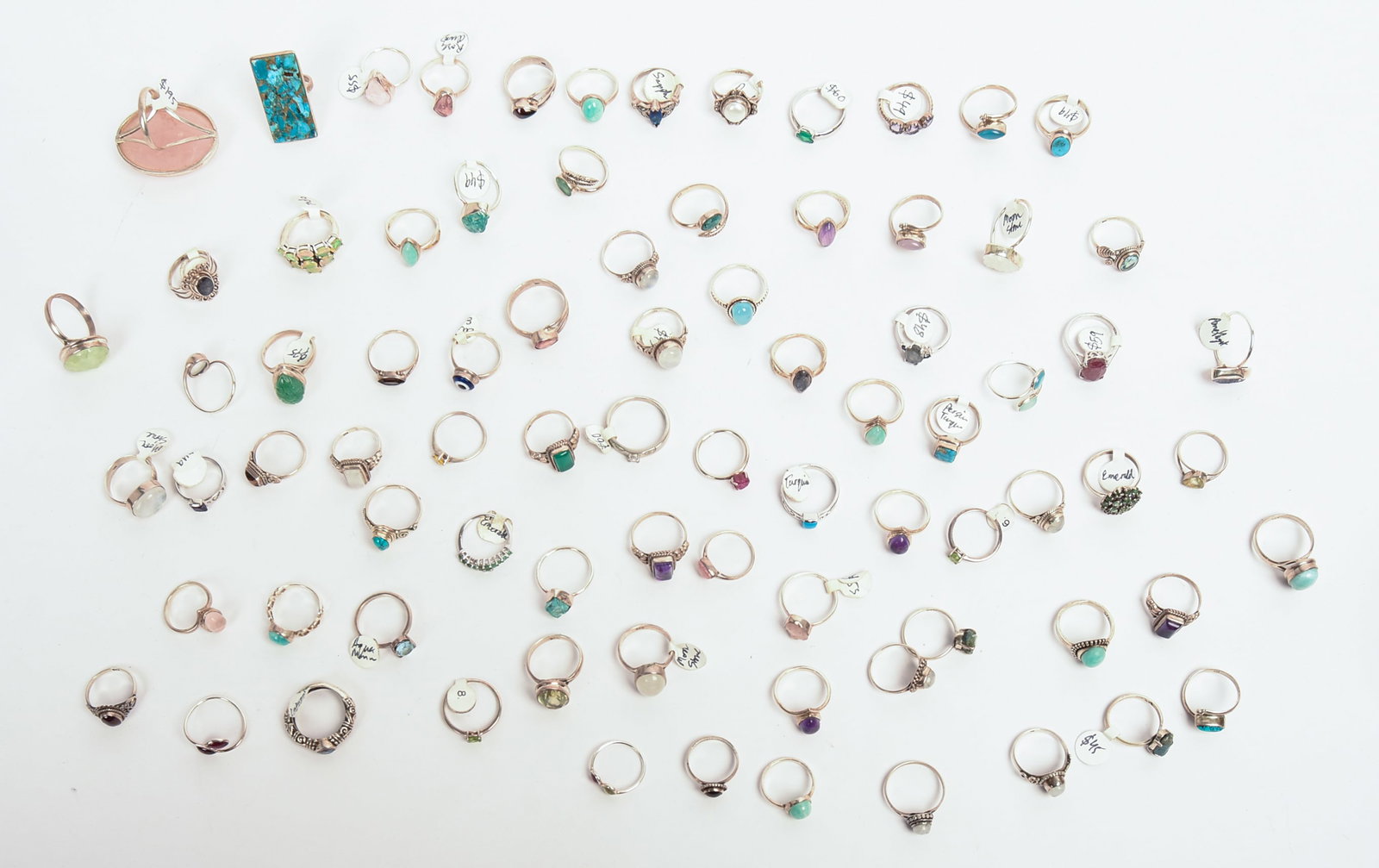 80+ Sterling Silver Rings. - 2