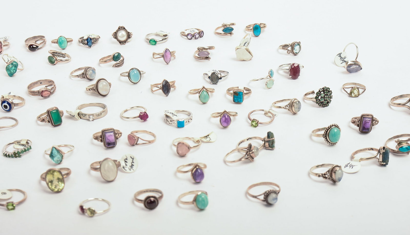 80+ Sterling Silver Rings. - 3
