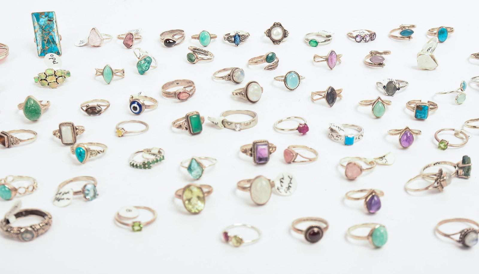 80+ Sterling Silver Rings. - 4