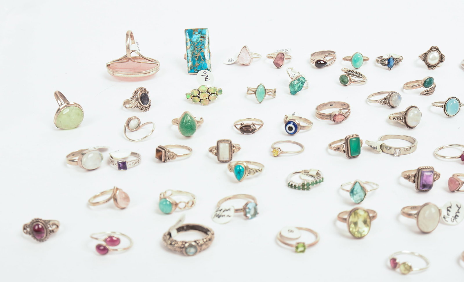 80+ Sterling Silver Rings. - 5