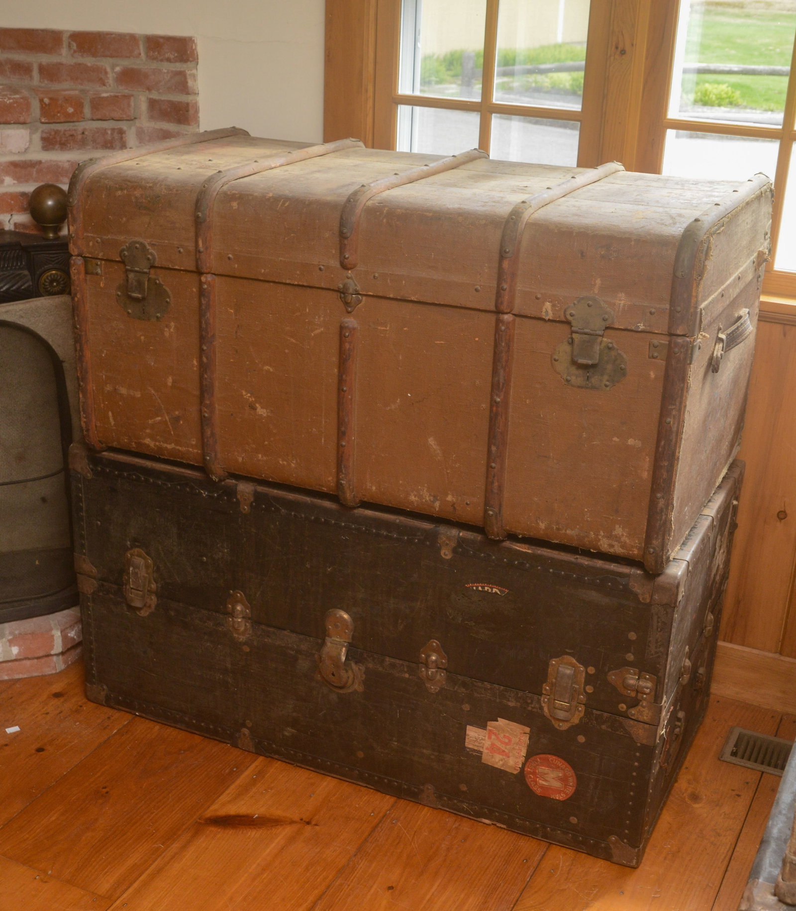 Two Steamer Trunks. - 2