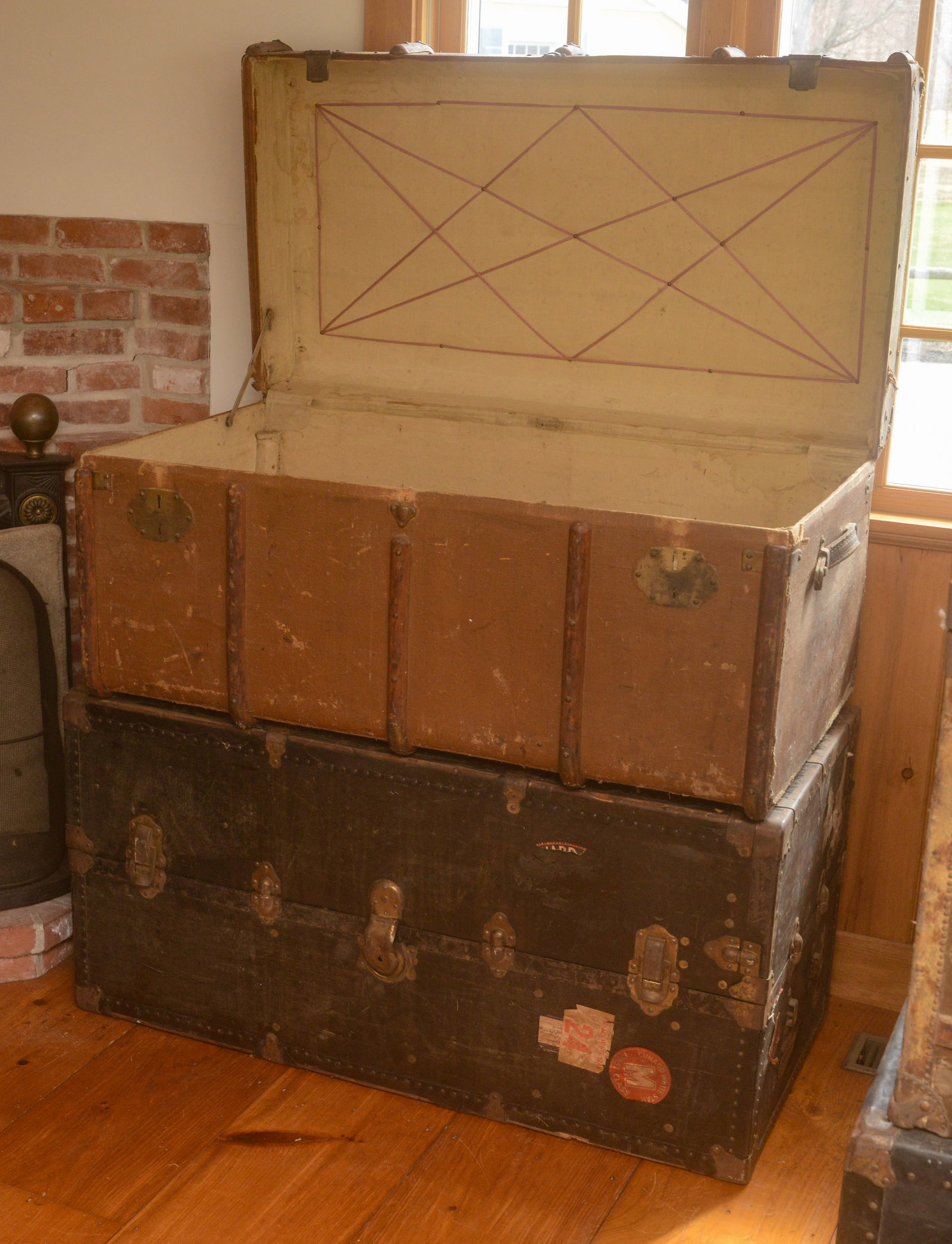 Two Steamer Trunks. - 3