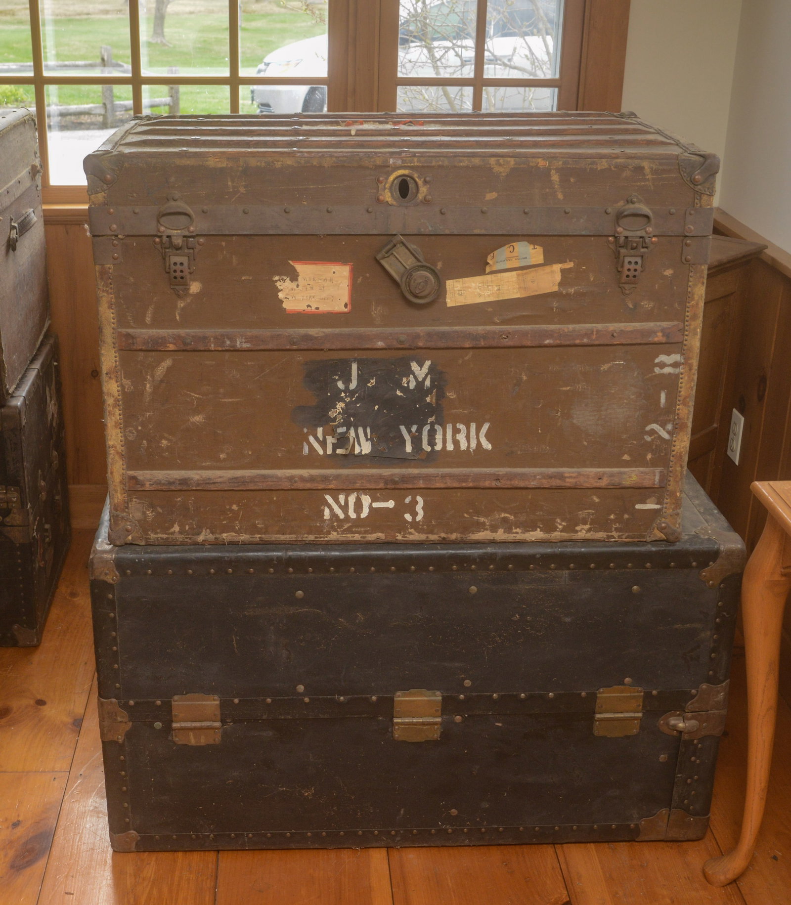 Two Steamer Trunks. - 3