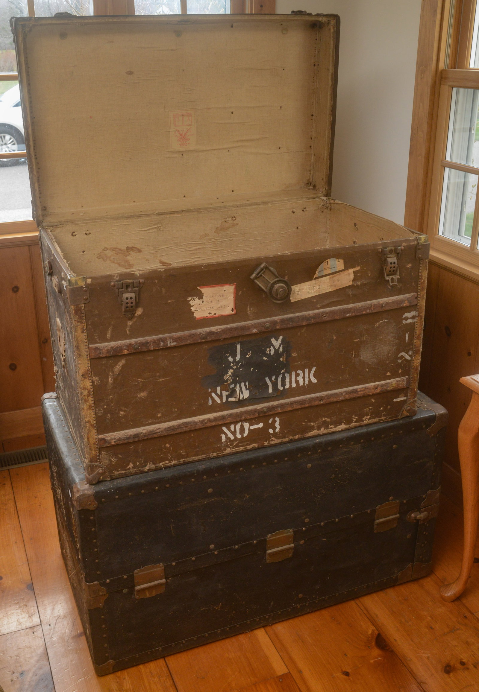 Two Steamer Trunks. - 4