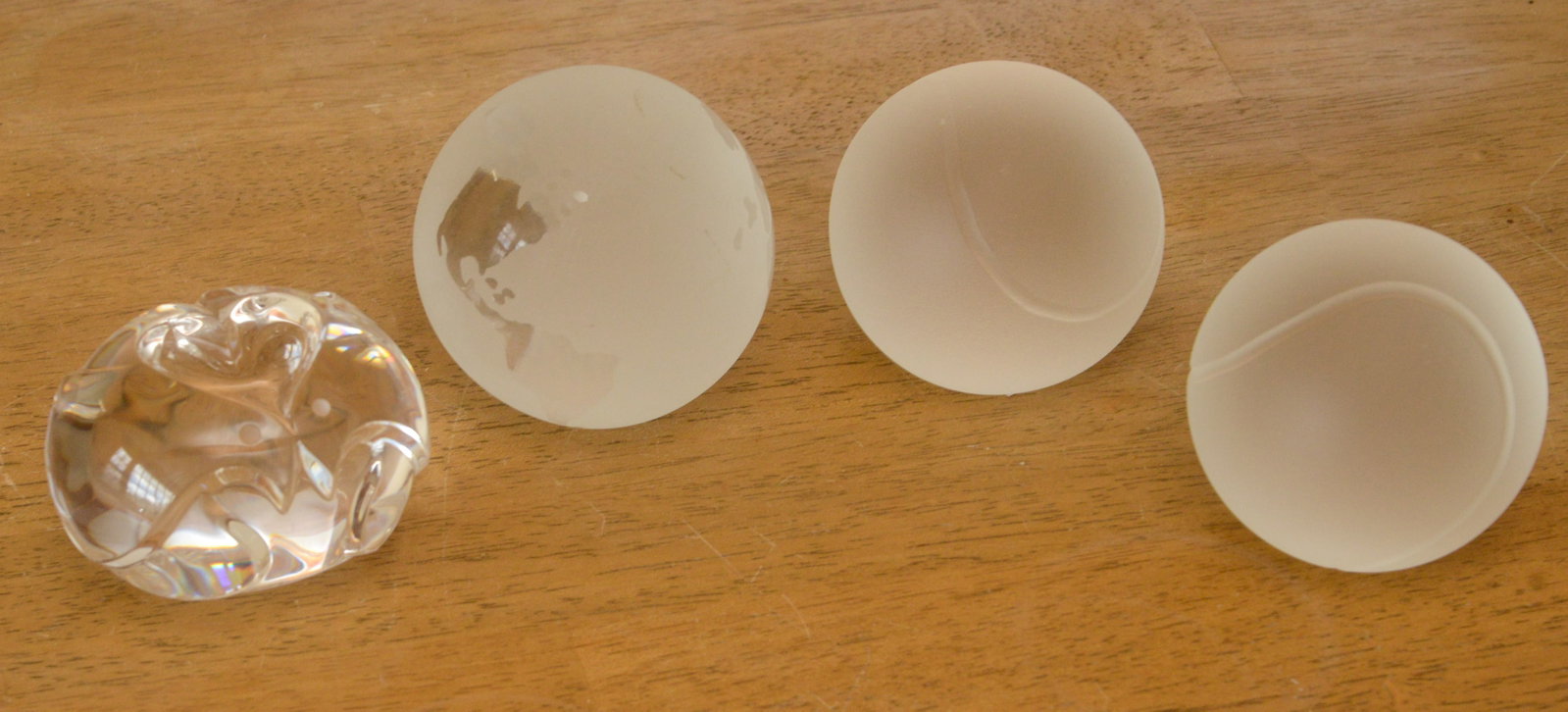 Four Glass Paperweights. - 5
