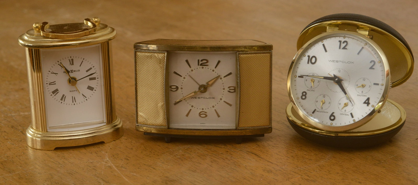 Three Desk Clocks. - 2