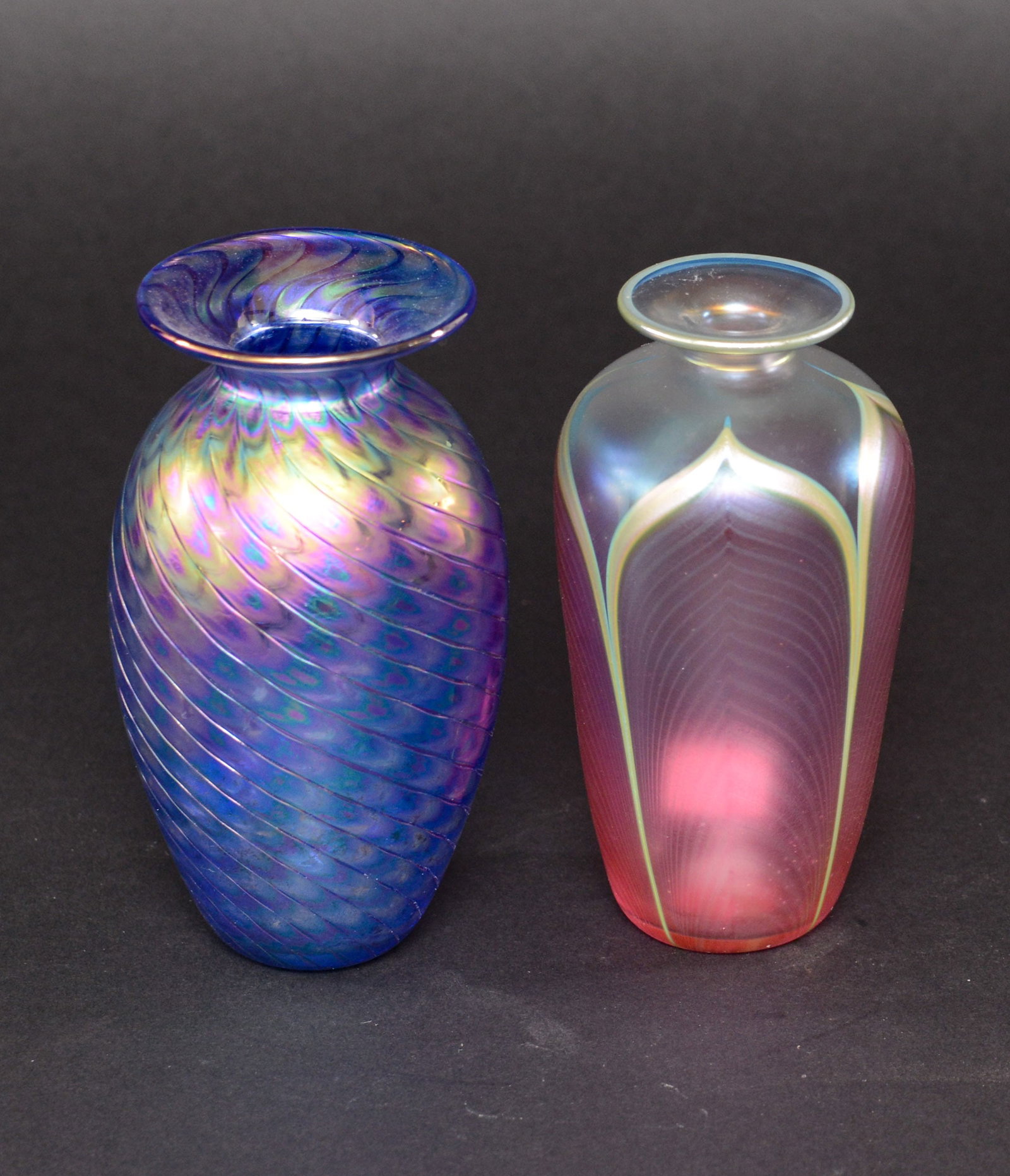 Two Art Glass Vases. (1 of 6)