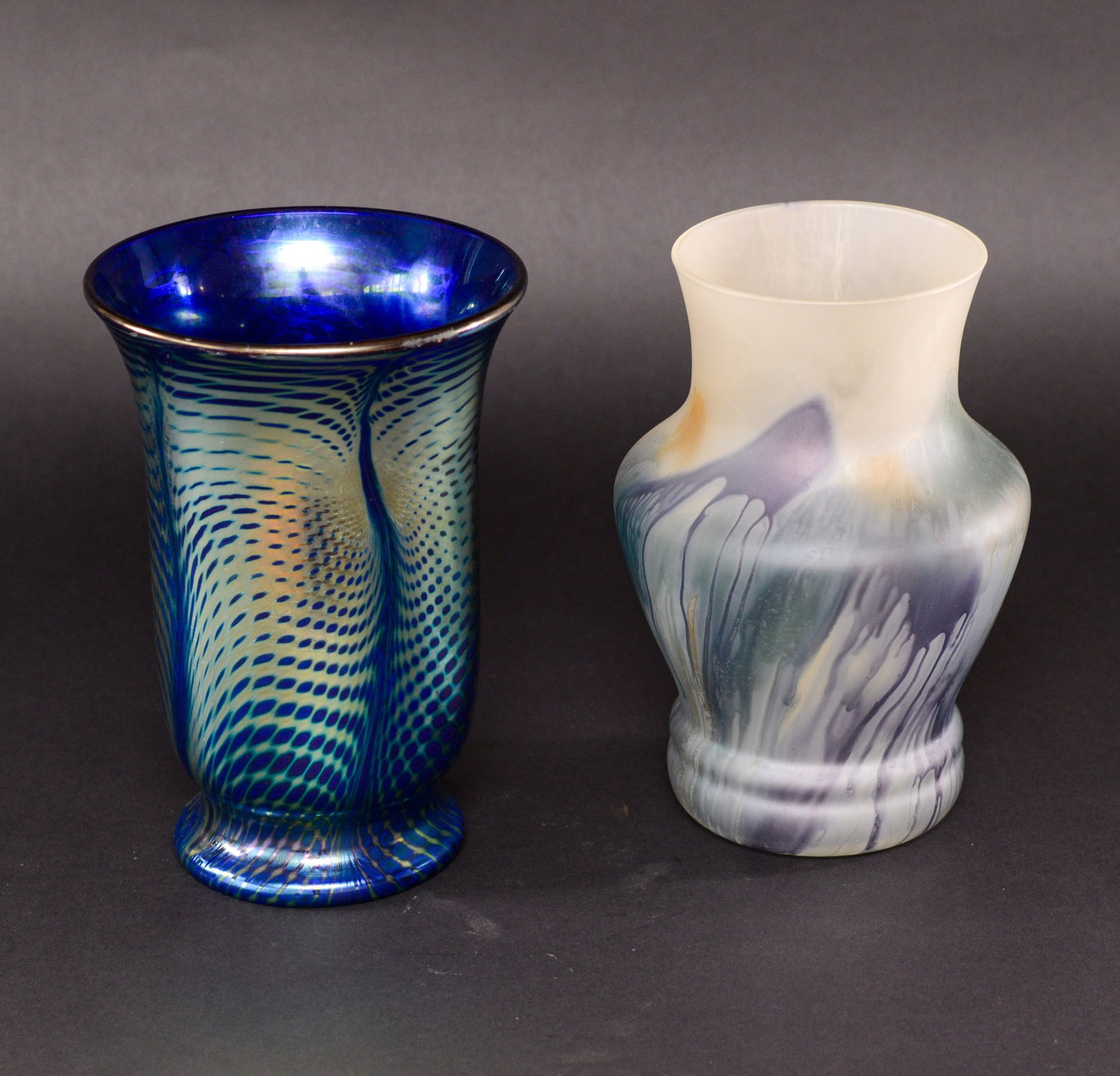 Two Art Glass Vases. (1 of 4)