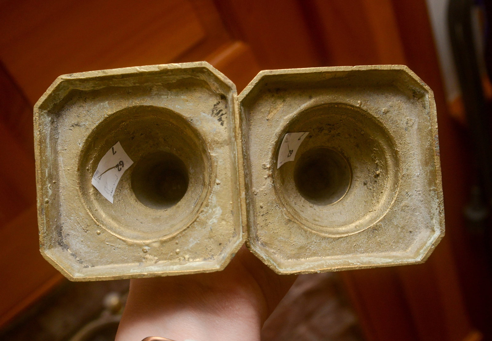 Seven Brass Candlesticks. - 3