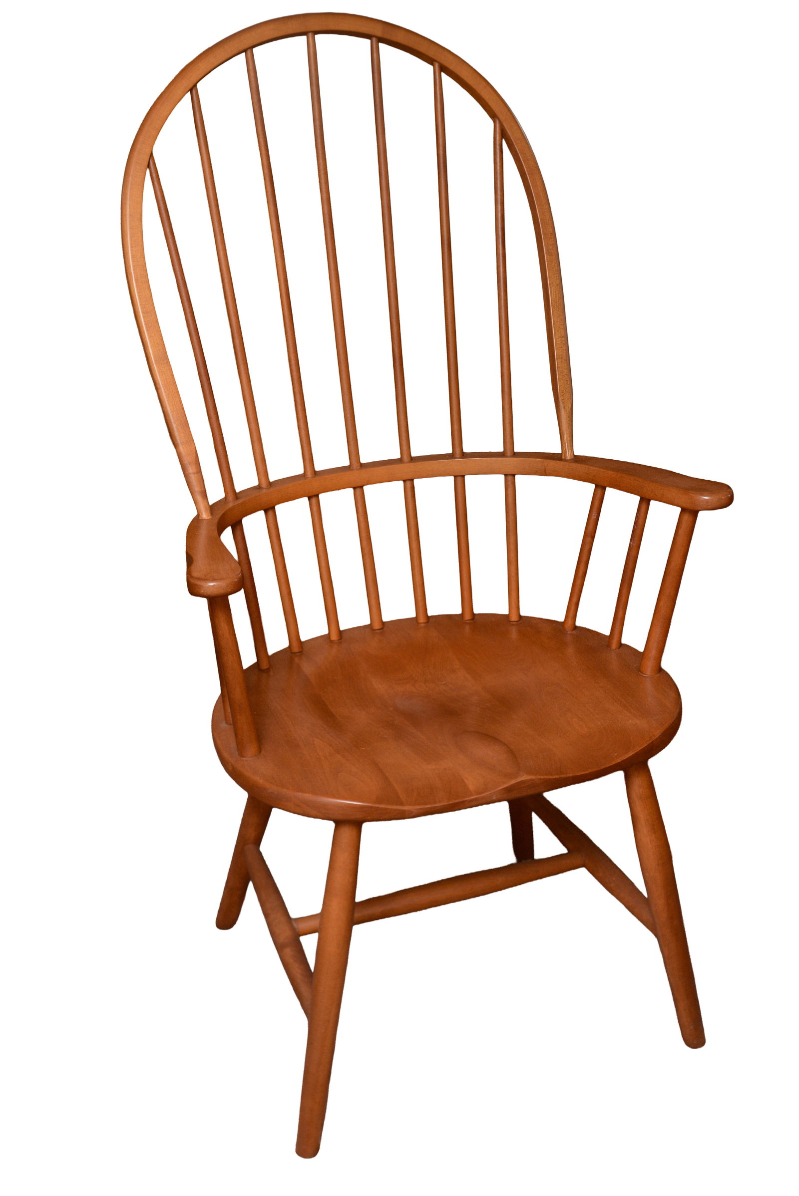 Windsor Armchair.: Height 44 inches, width 25 inches, depth 18 inches. NO SHIPPING AVAILABLE. This item must be picked up Friday, June 19th in Kennebunkport, Maine.