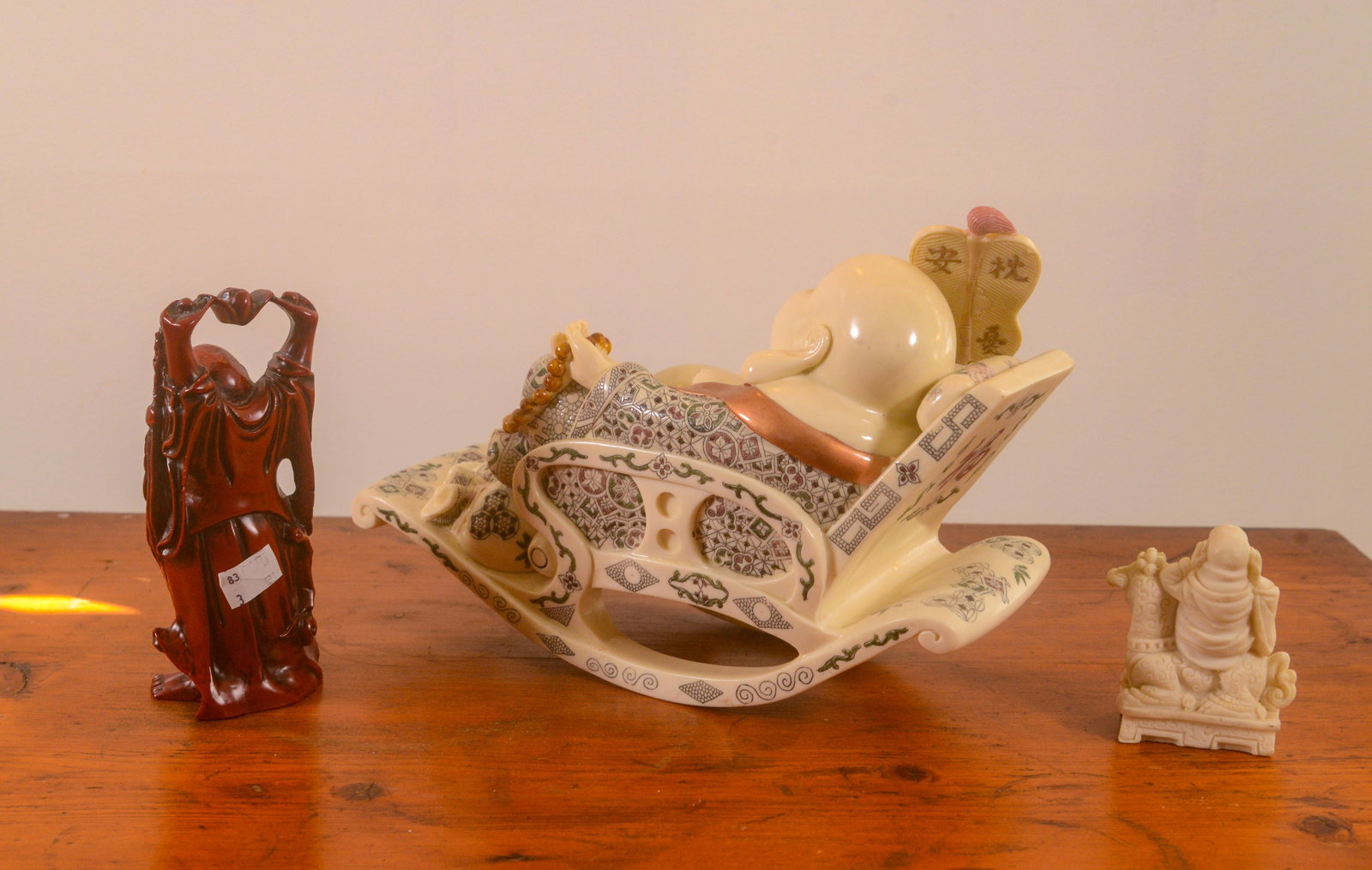 Three Chinese Resin Figures. - 2