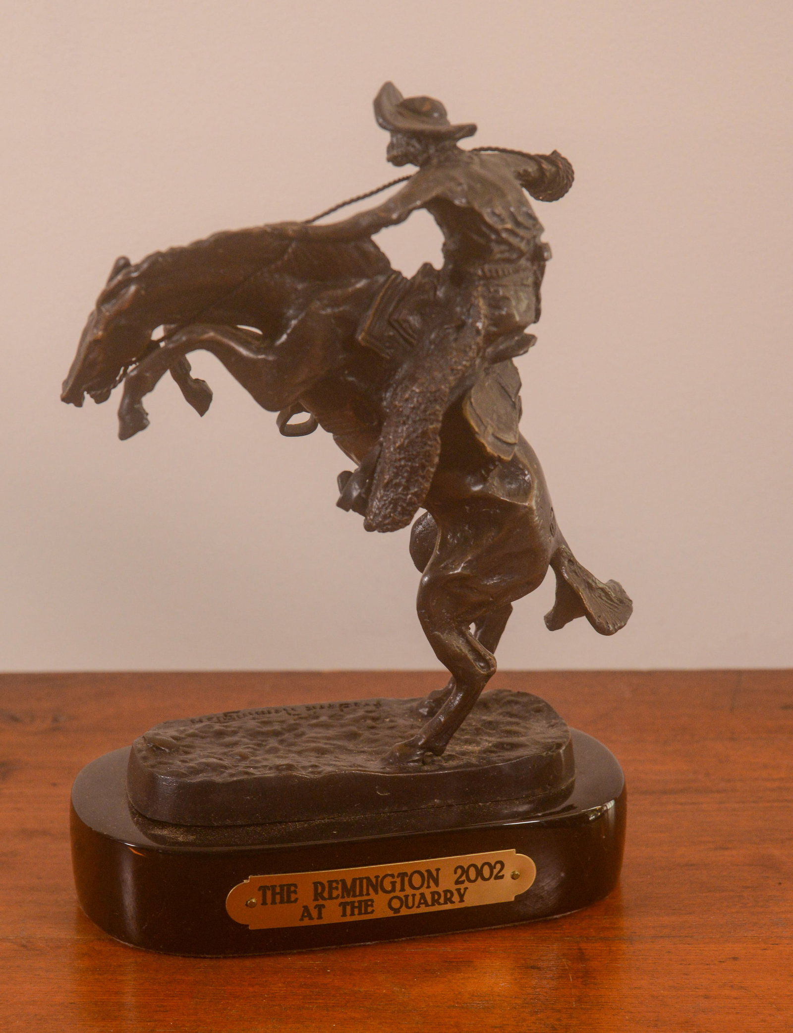 Wooly Chaps, After Frederic Remington.: Cast bronze, height 9 inches.