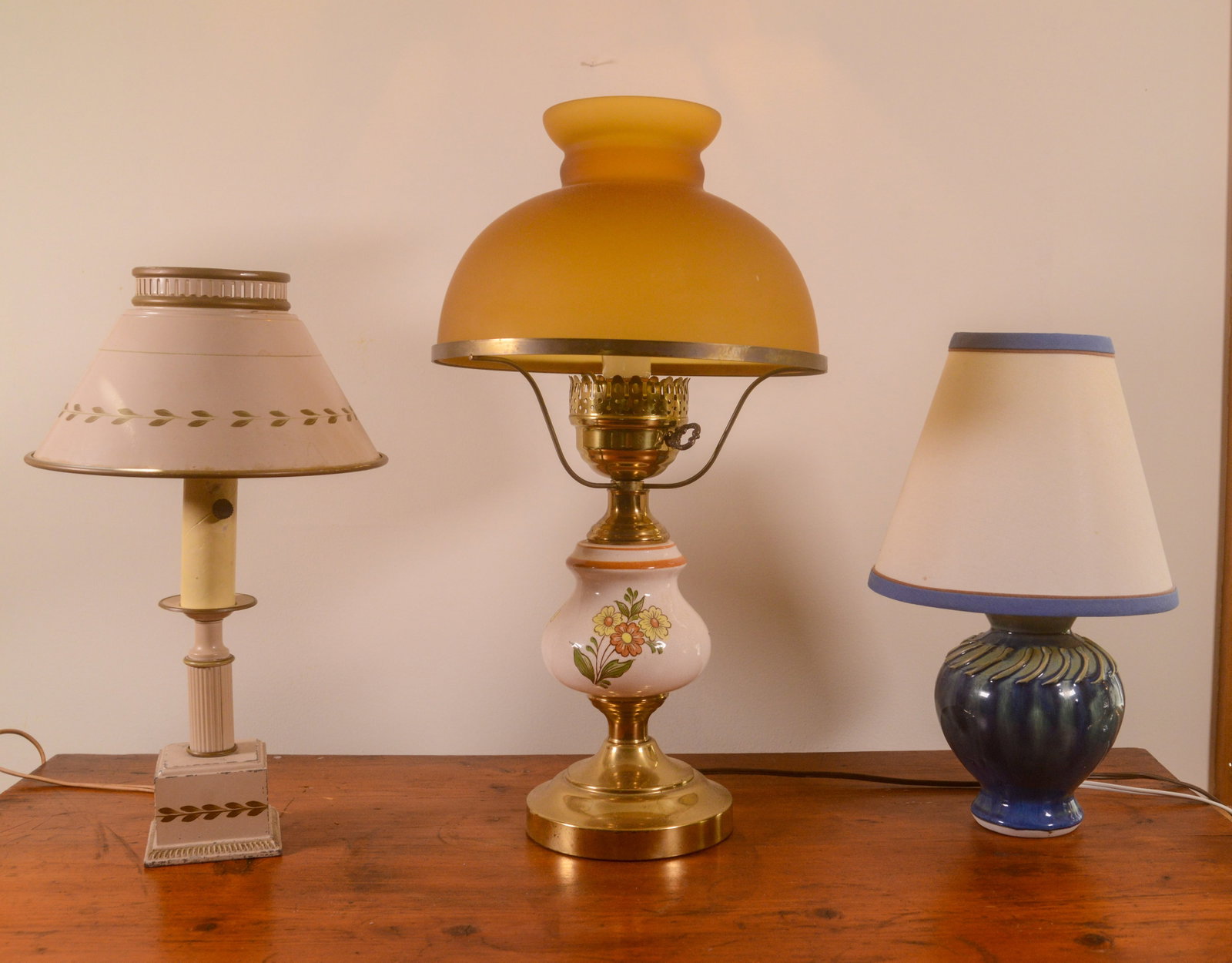 Three Table Lamps. - 3