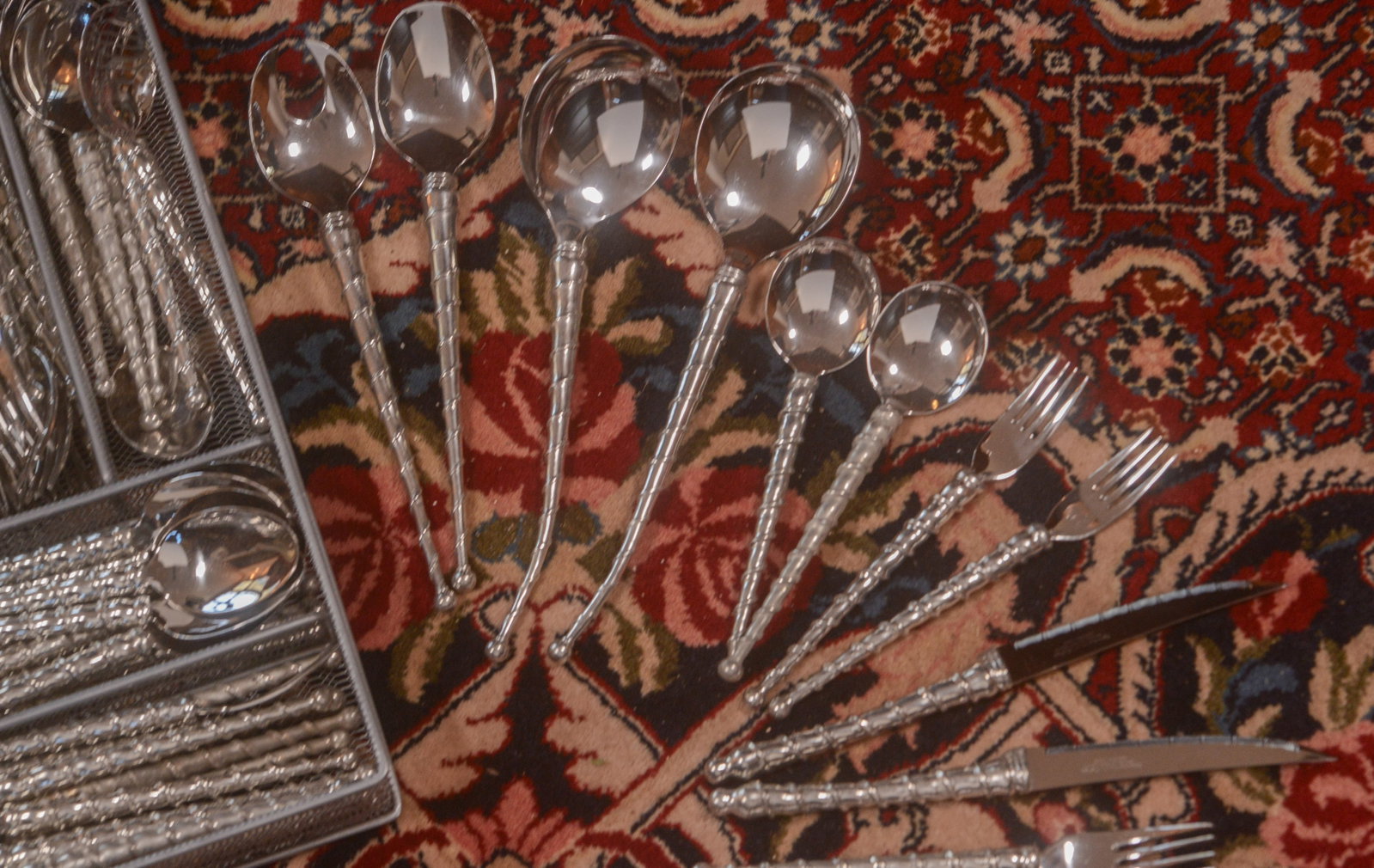 Stainless Steel Flatware Service. - 4