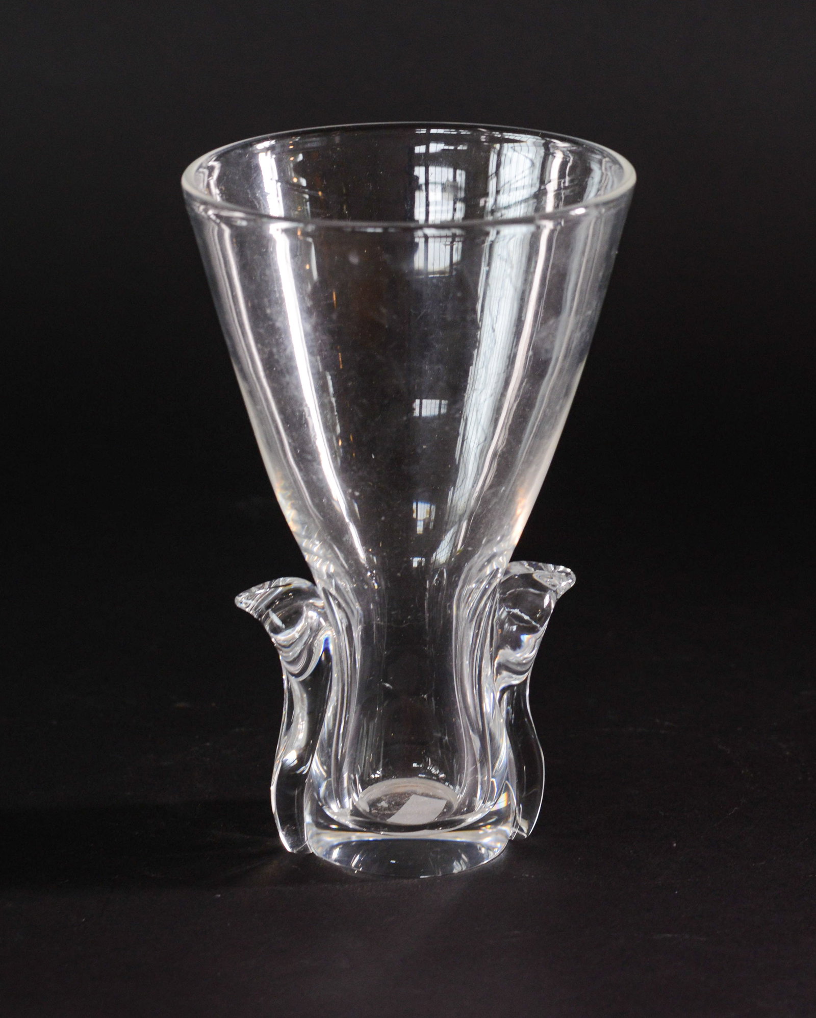 Steuben Glass Vase.: Height 8 inches, good condition.