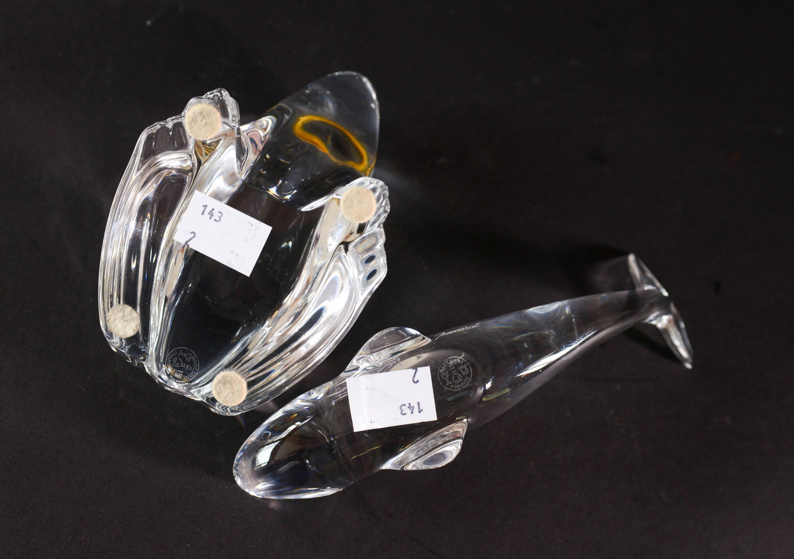 Two Baccarat Crystal Animals. - 5