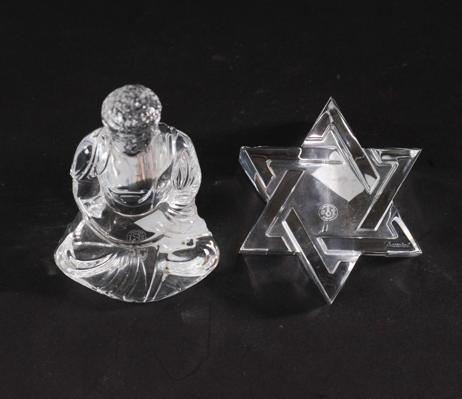 Two Baccarat Crystal Paperweights. (1 of 5)