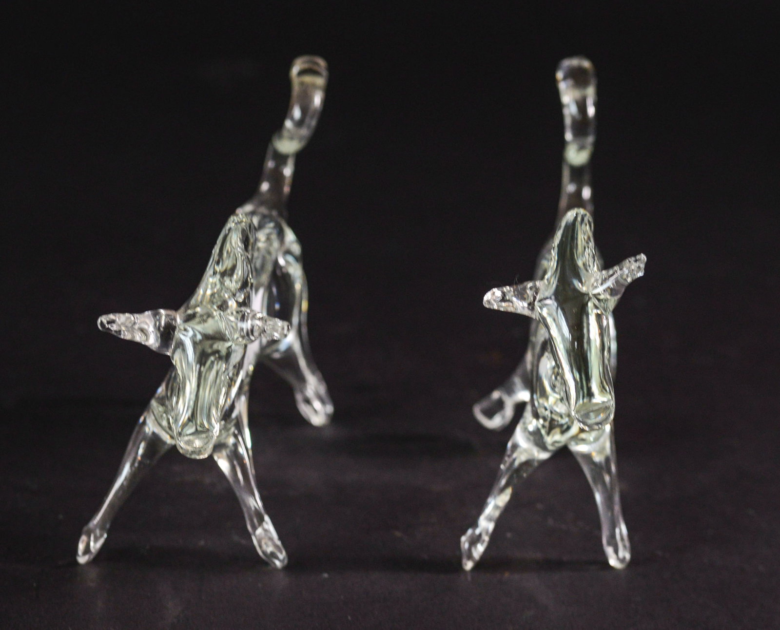Two Blown Glass Bulls. - 3