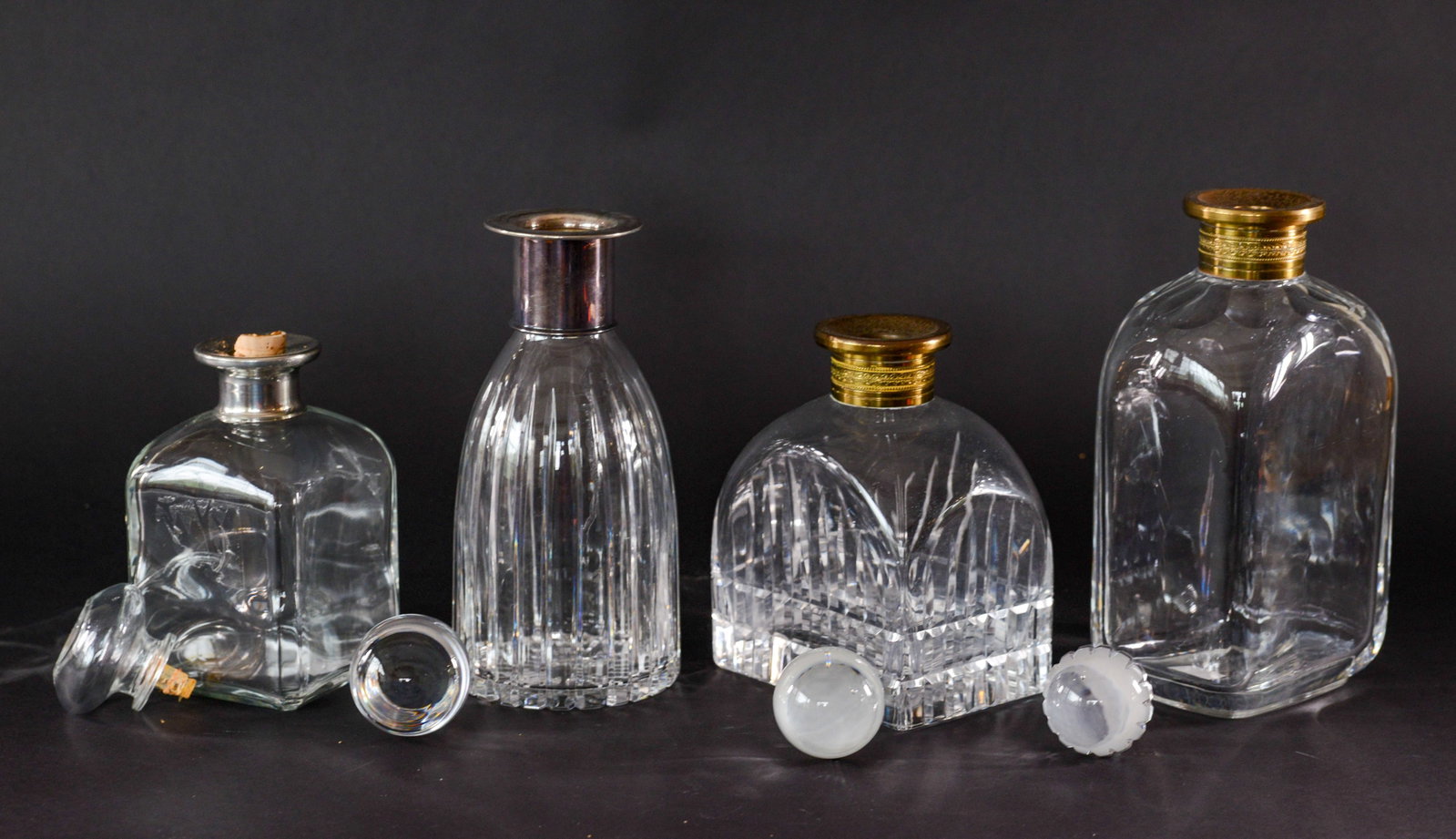 Four Crystal Decanters. - 3