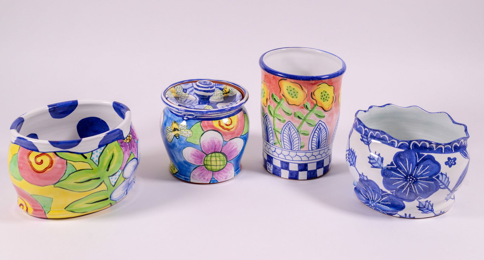 Four Damariscotta Pottery Pieces. (1 of 5)