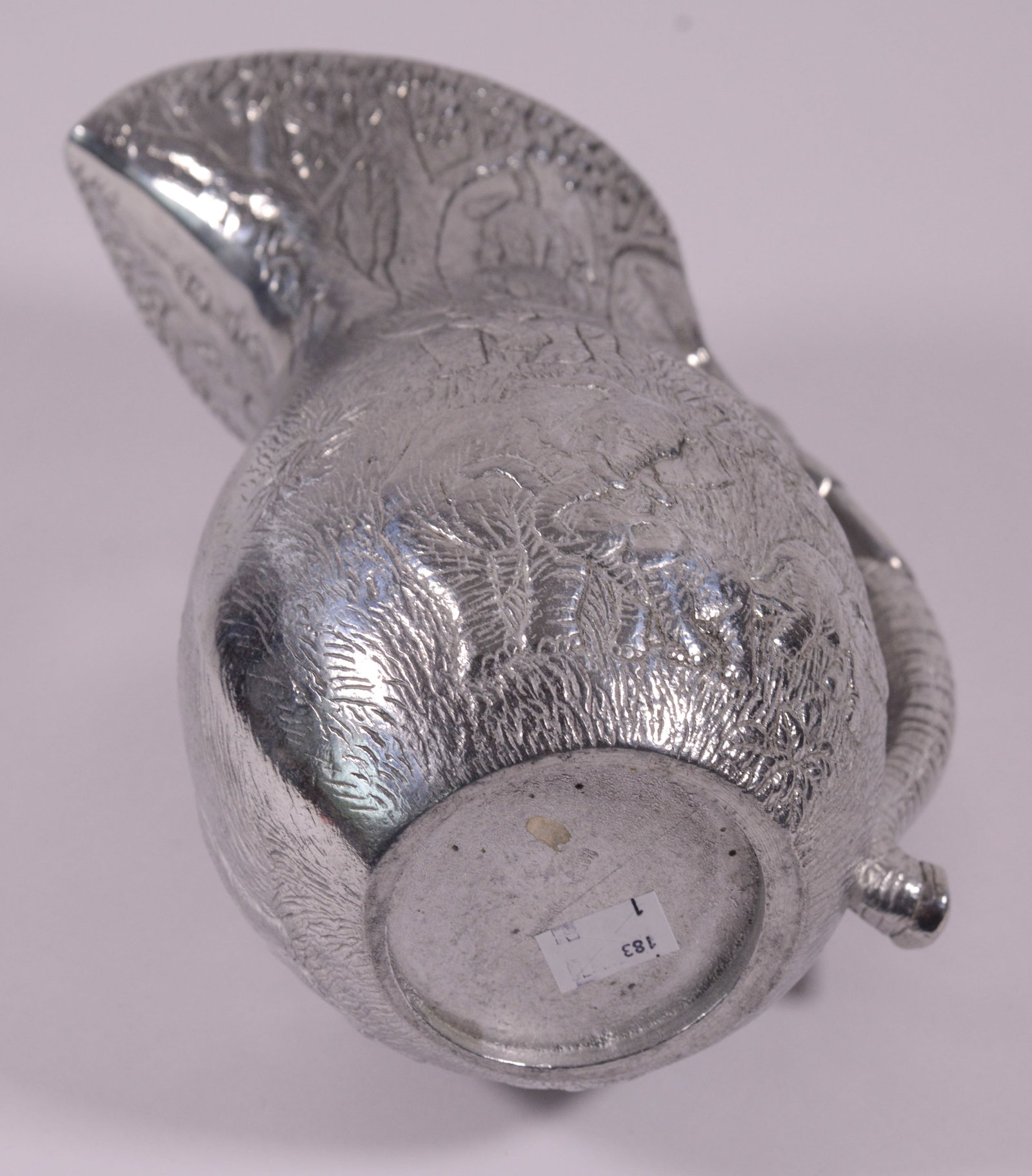 Pewter Pitcher With Elephants. - 3