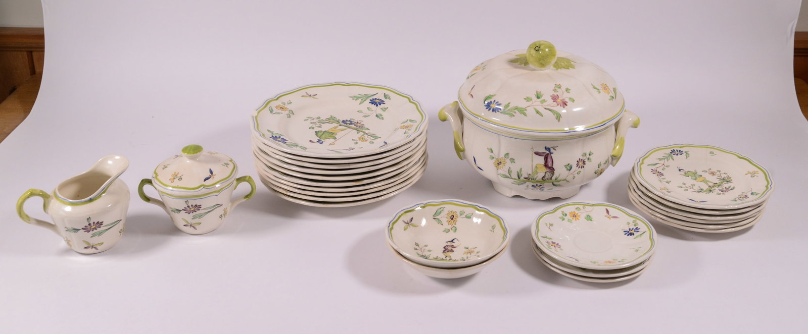 Group of Longchamp French Porcelain. (1 of 8)