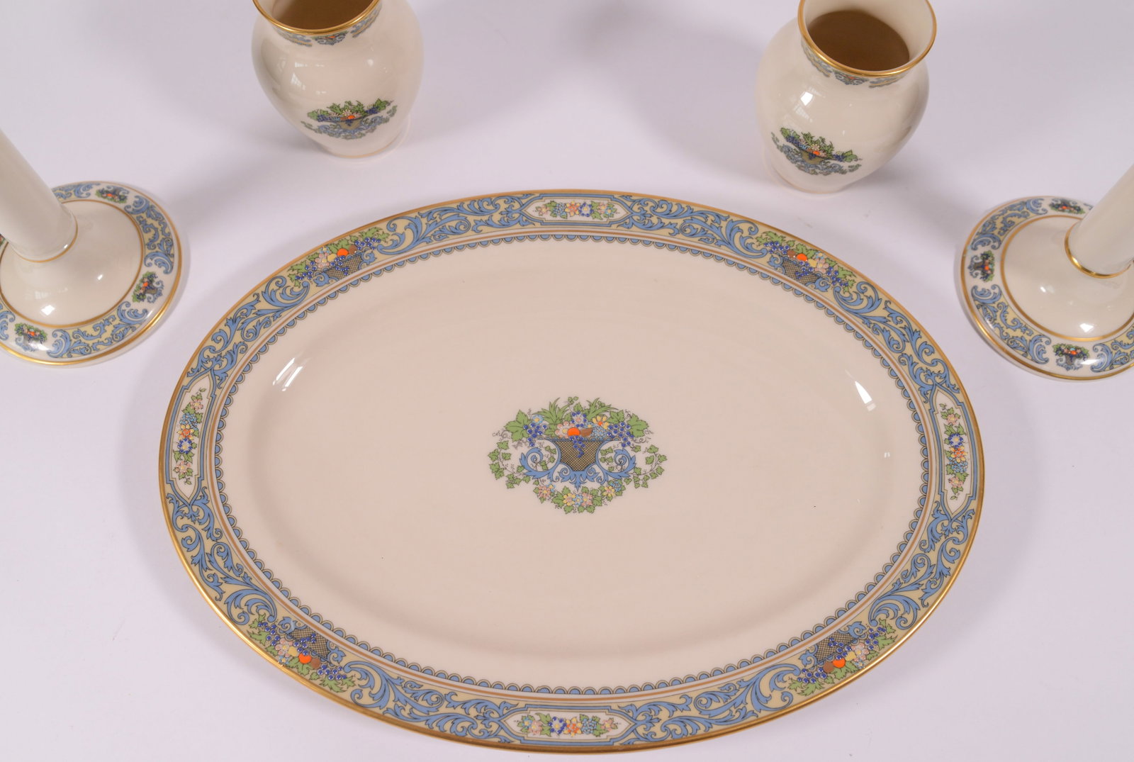 Five Lenox Autumn Pattern Pieces. - 5