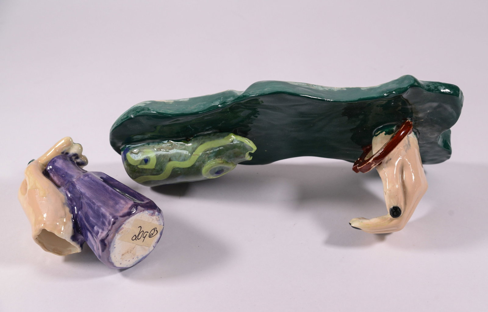 Two Studio Pottery Hand Sculptures. - 3