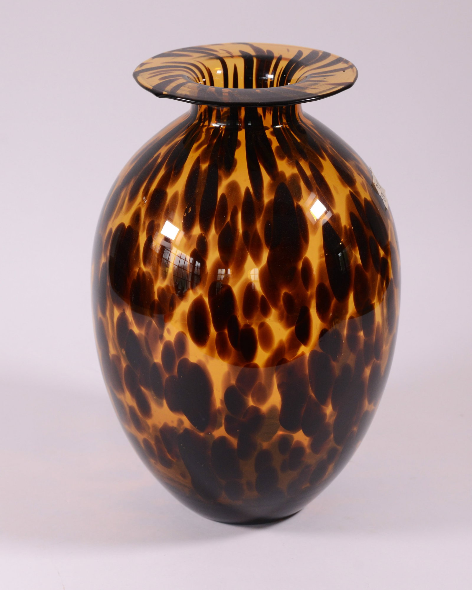 Large Glass Vase.: Height 15 inches.